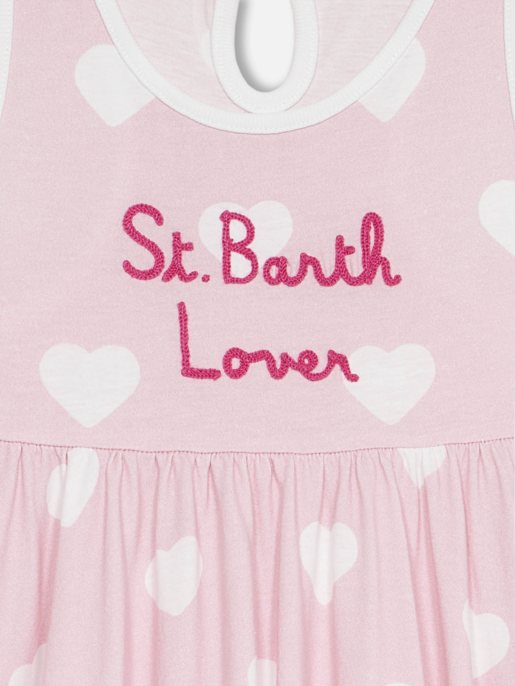mc2-saint-barth-abito-bambina-masha-cotone-rosa-st-barth-lover image 2