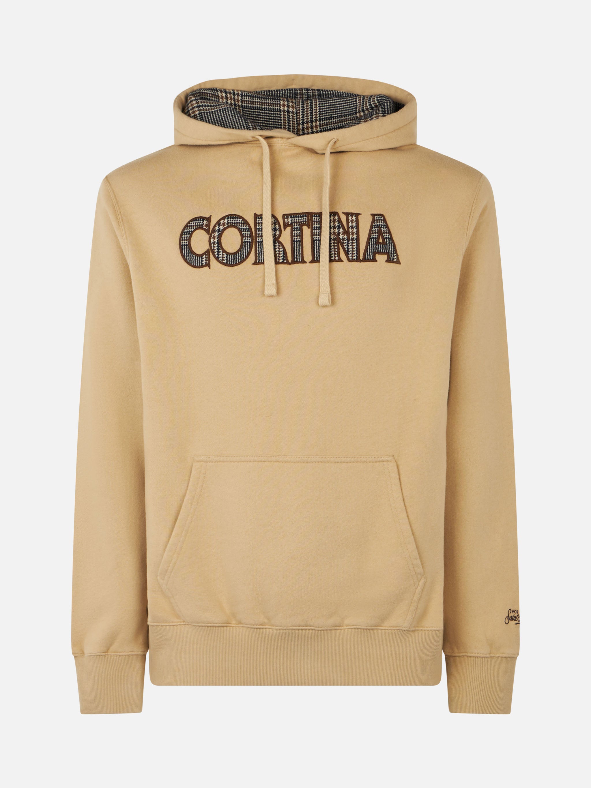 mc2-saint-barth-felpa-tribeca-da-uomo-in-cotone-felpato-beige-con-patch-cortina image 4