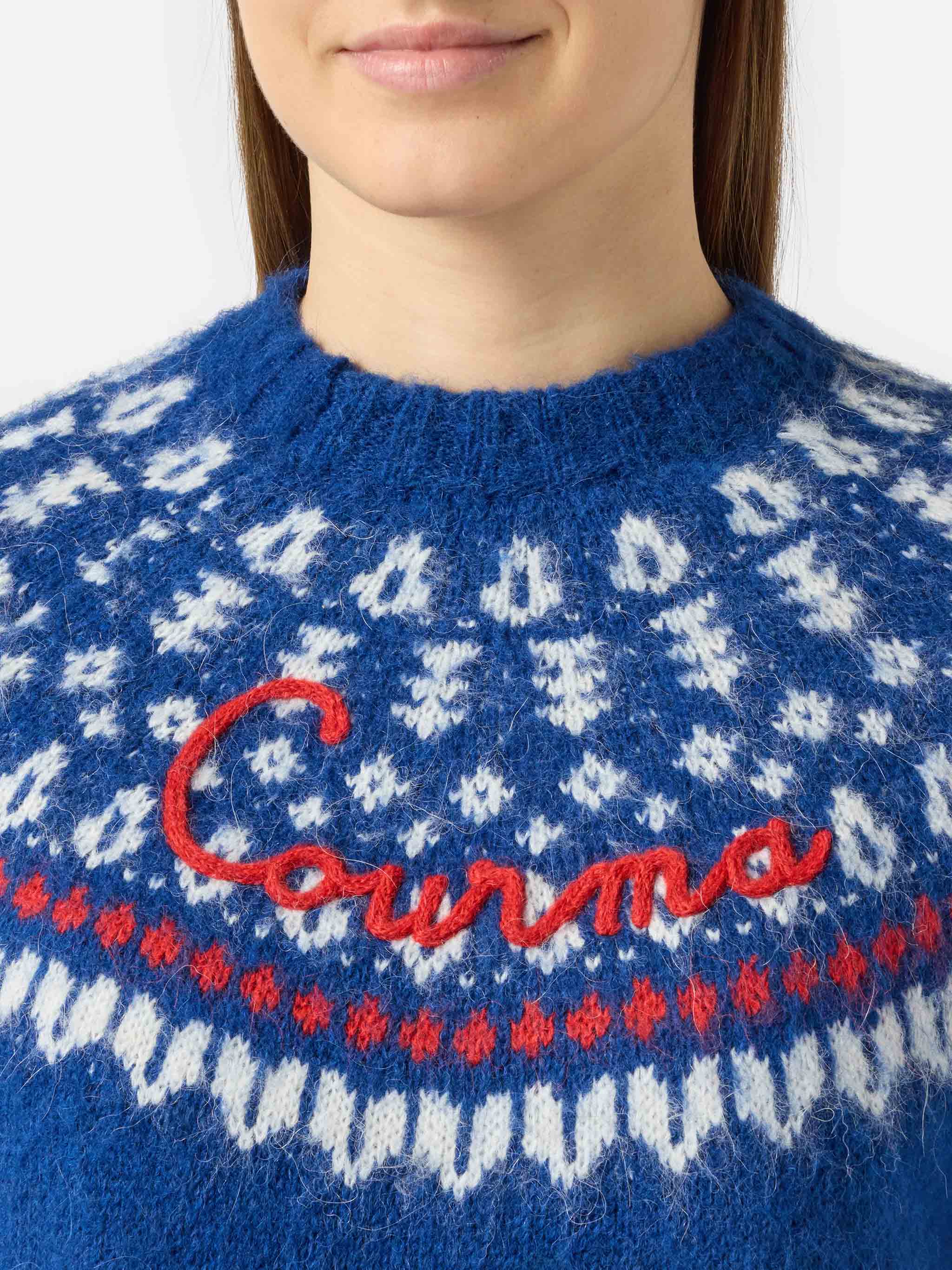 mc2-saint-barth-maglione-new-queen-nordic-soft-donna-blu-navy-jacquard image 2