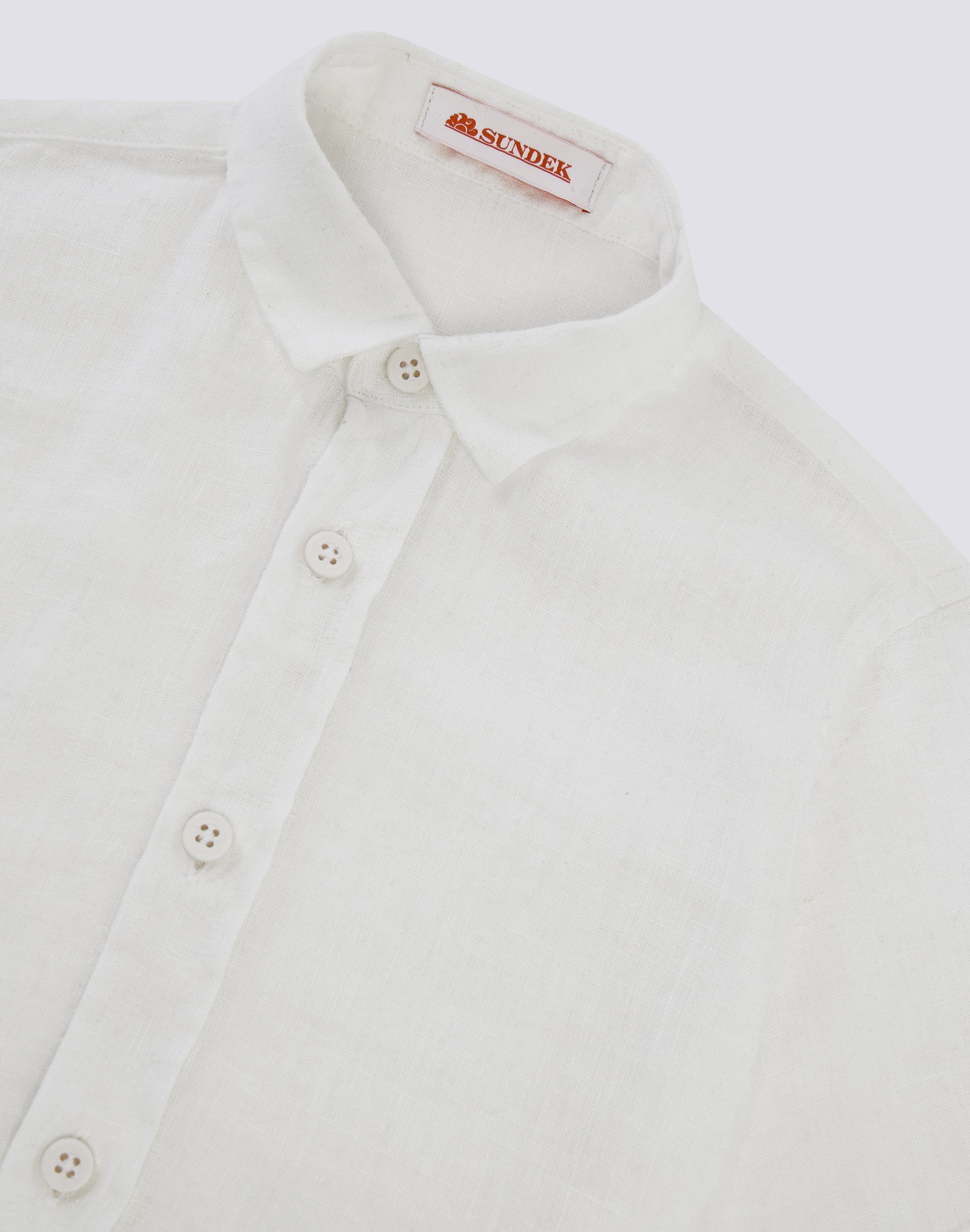 sundek-camicia-in-lino-da-bambino-a-manica-corta-tinto-capo-b814shli5tc image 3