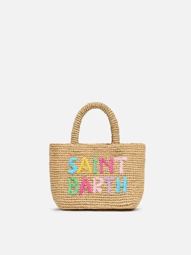mc2-saint-barth-borsa-beach-mini-in-raffia-naturale-con-logo-ricamato-multicolor image 1