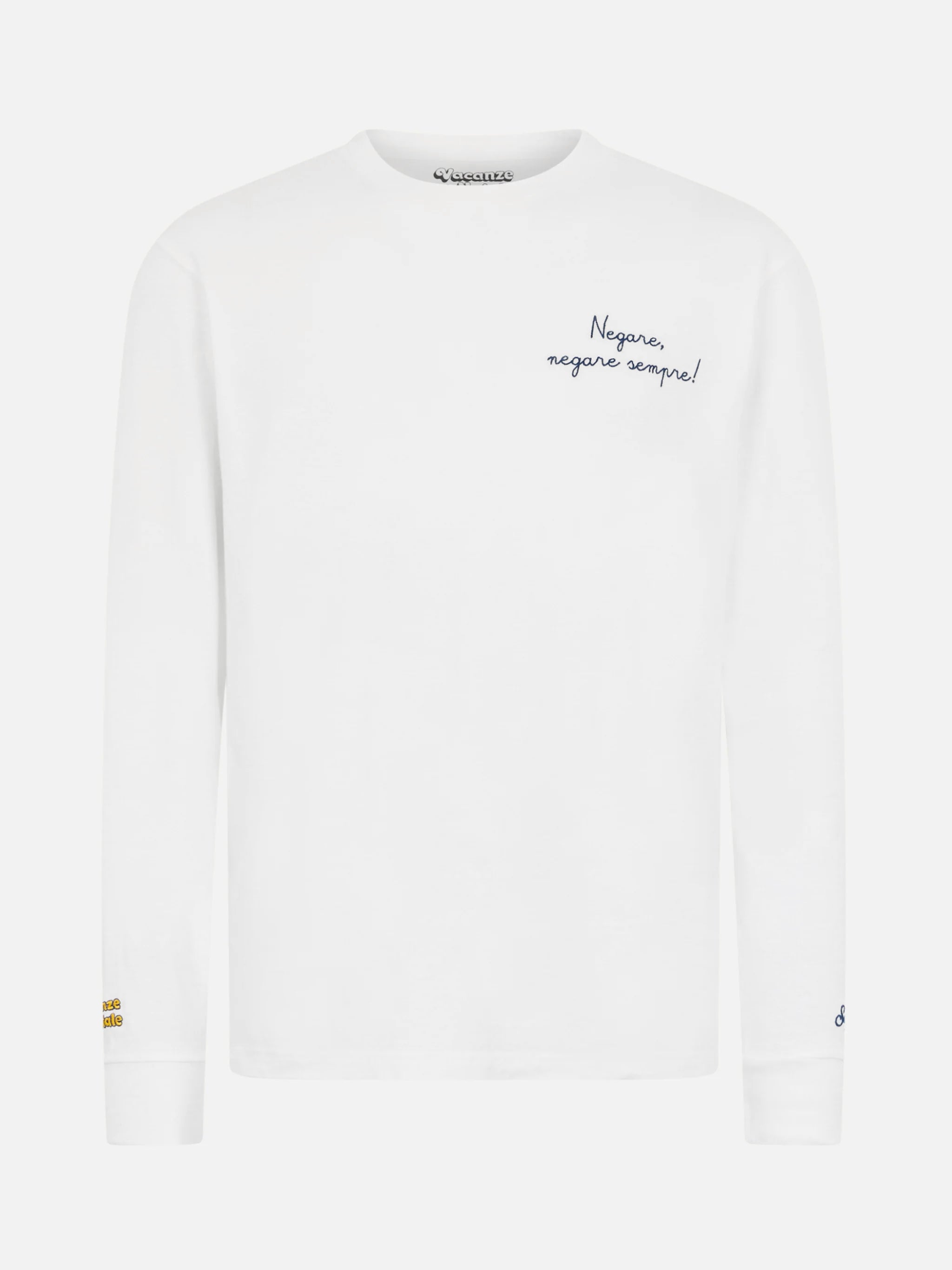 mc2-saint-barth-t-shirt-luton-ricamo-negare-negare-sempre-bianca-uomo image 1