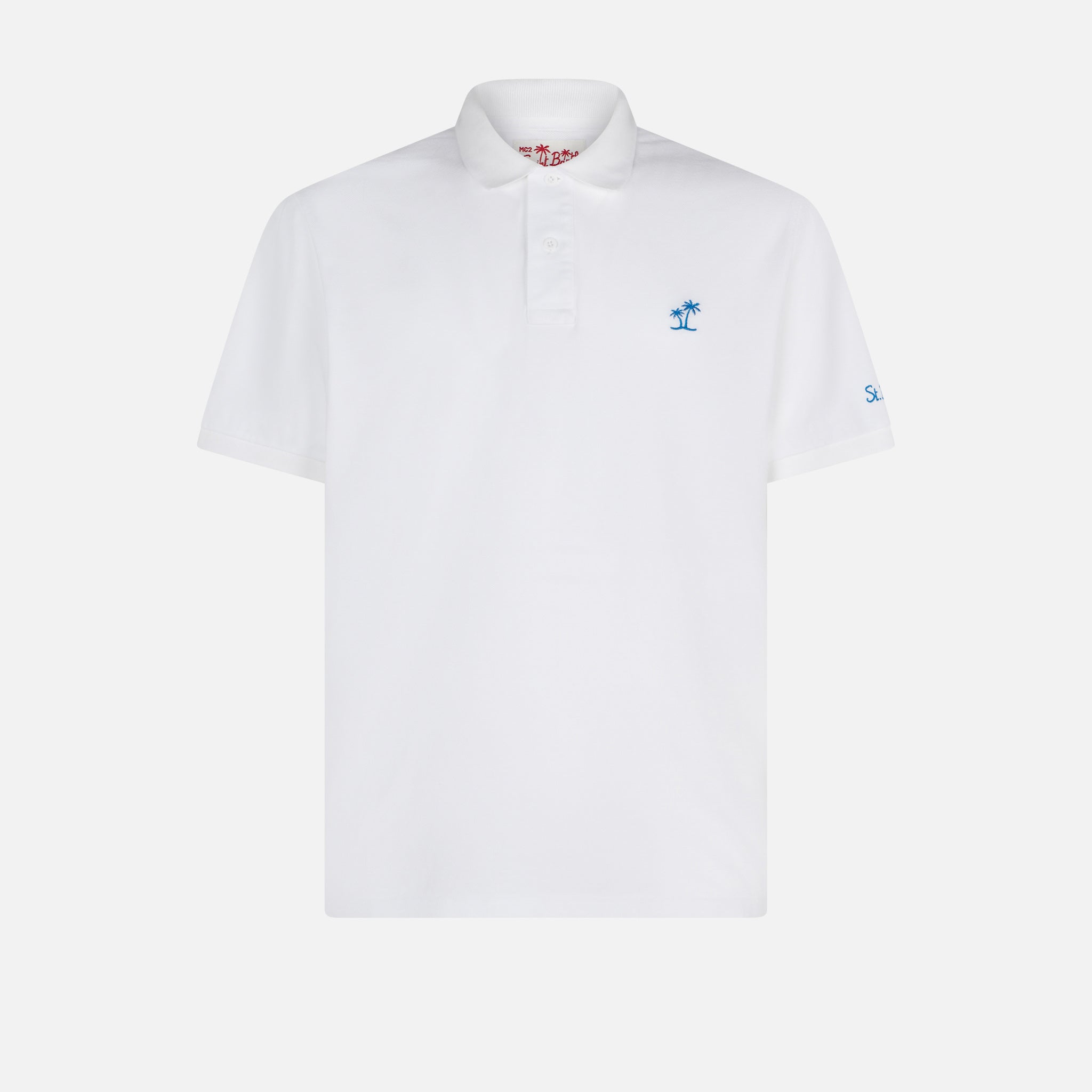 mc2-saint-barth-polo-uomo-piquet-bianco-logo-vintage-st-barth image 4