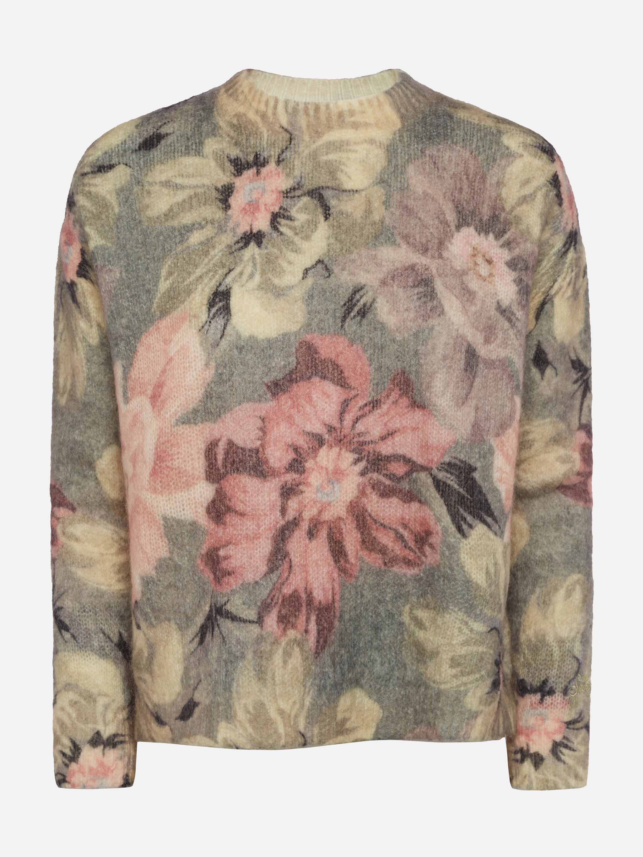 mc2-saint-barth-louise-maglia-donna-in-mohair-con-stampa-floreale-verde image 4