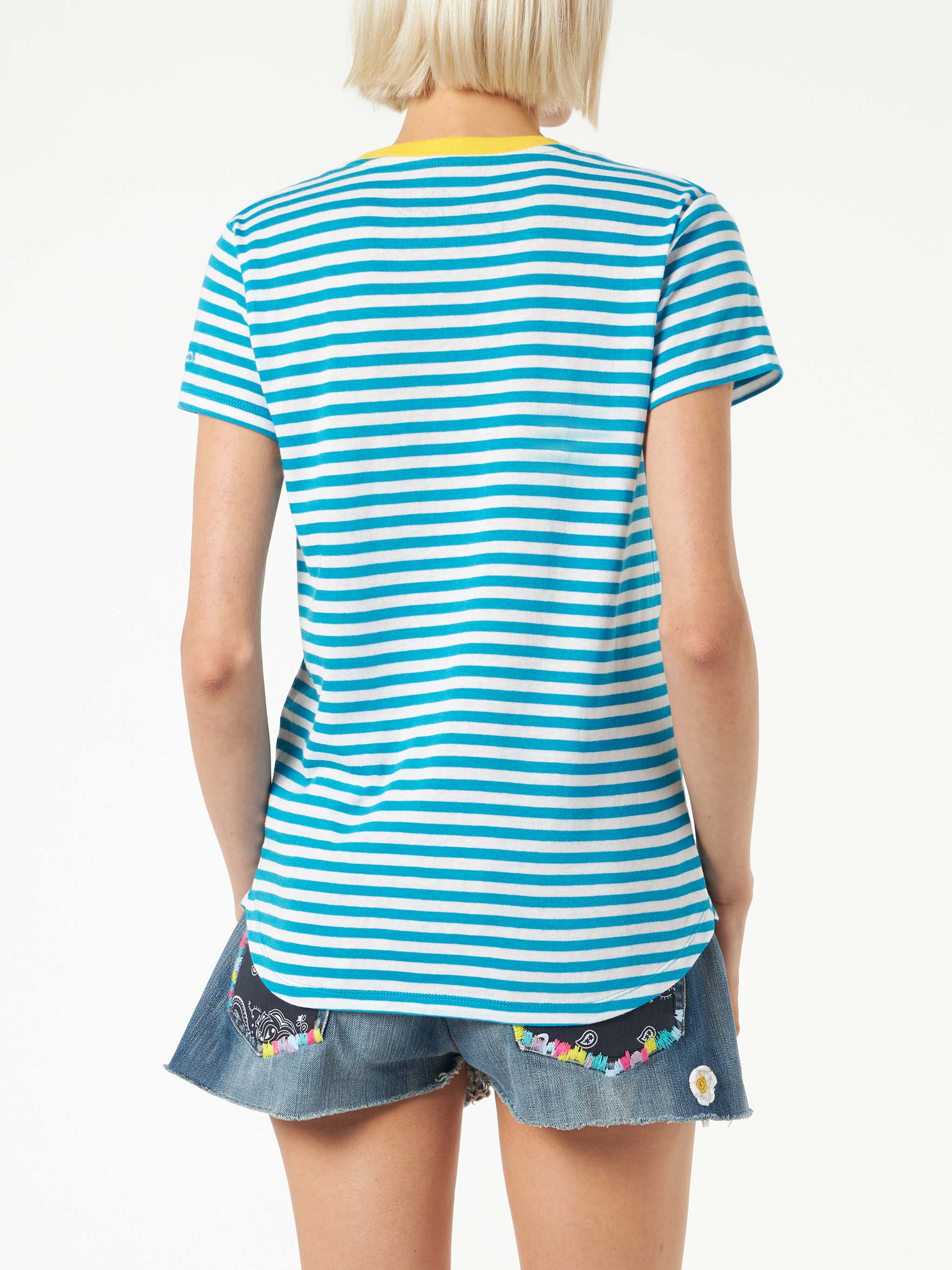 mc2-saint-barth-t-shirt-donna-bluette-righe-where-is-st-barth-cotone image 3