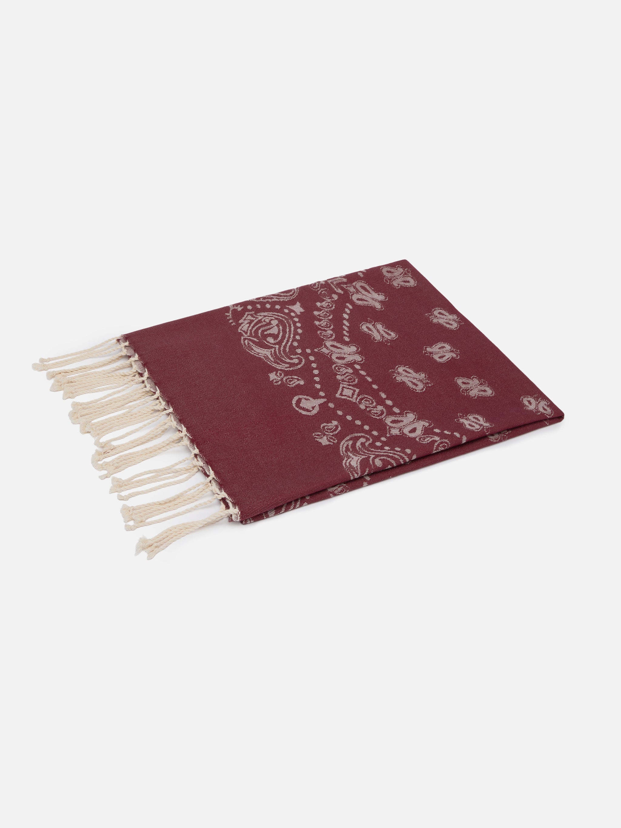 mc2-saint-barth-fouta-fout009-telo-mare-in-cotone-jacquard-bandana-rosso image 3