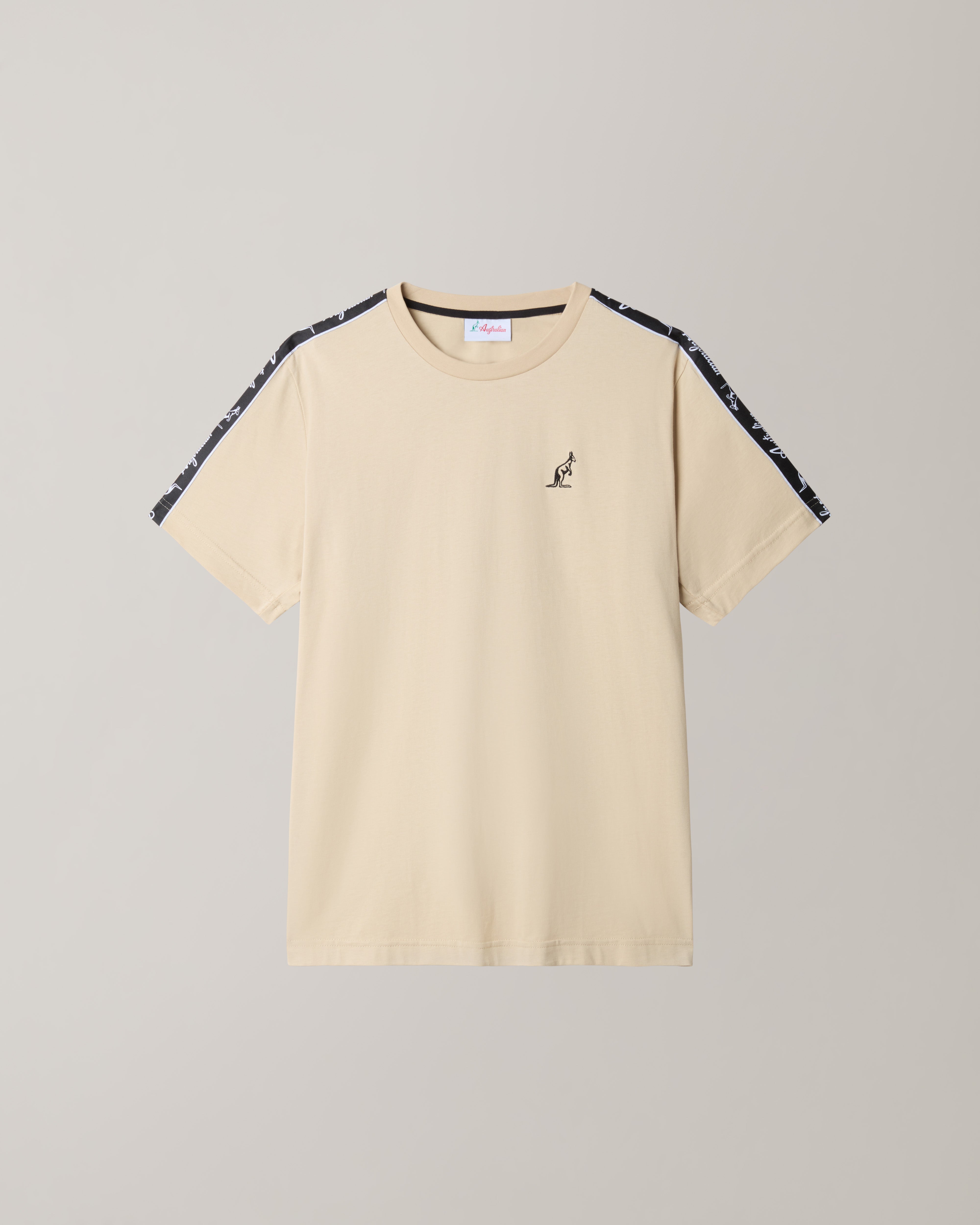 australian-tape-t-shirt-sabbia-in-cotone-regular-fit image 5