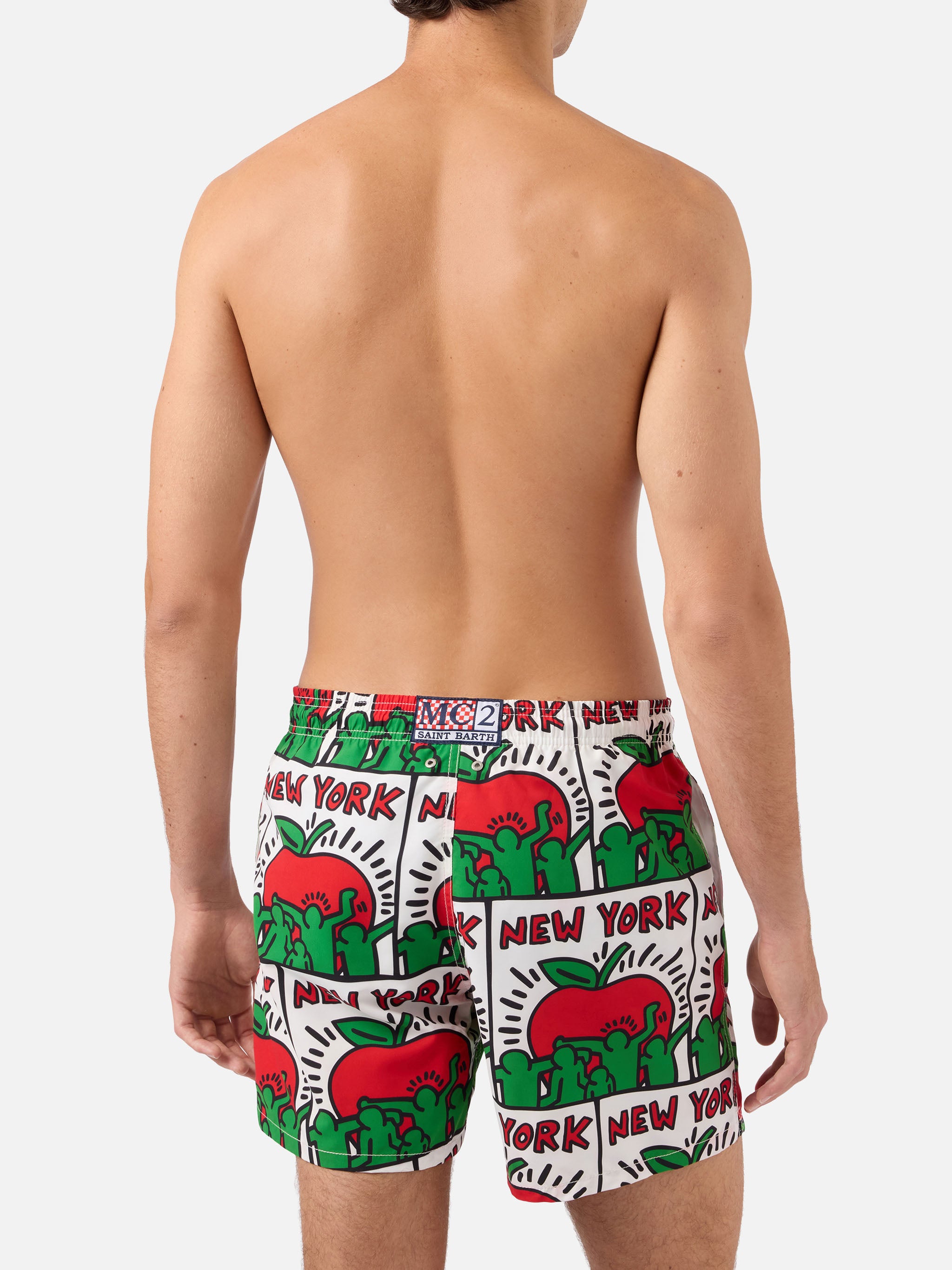 mc2-saint-barth-gustavia-costume-mare-uomo-special-edition-keith-haring-ny-bianc image 5