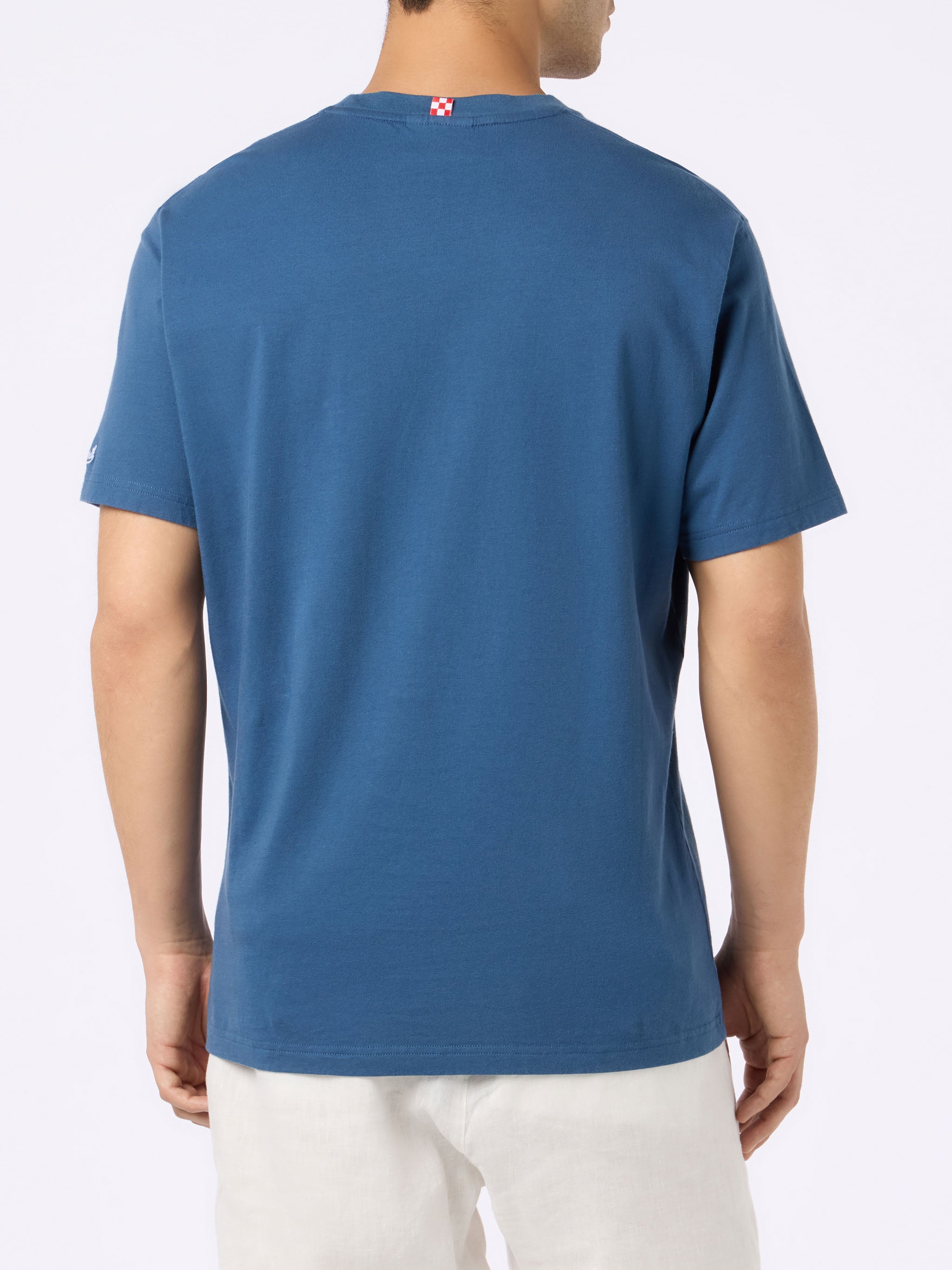 mc2-saint-barth-t-shirt-portofino-ricamo-in-puro-cotone-jersey-blu image 3
