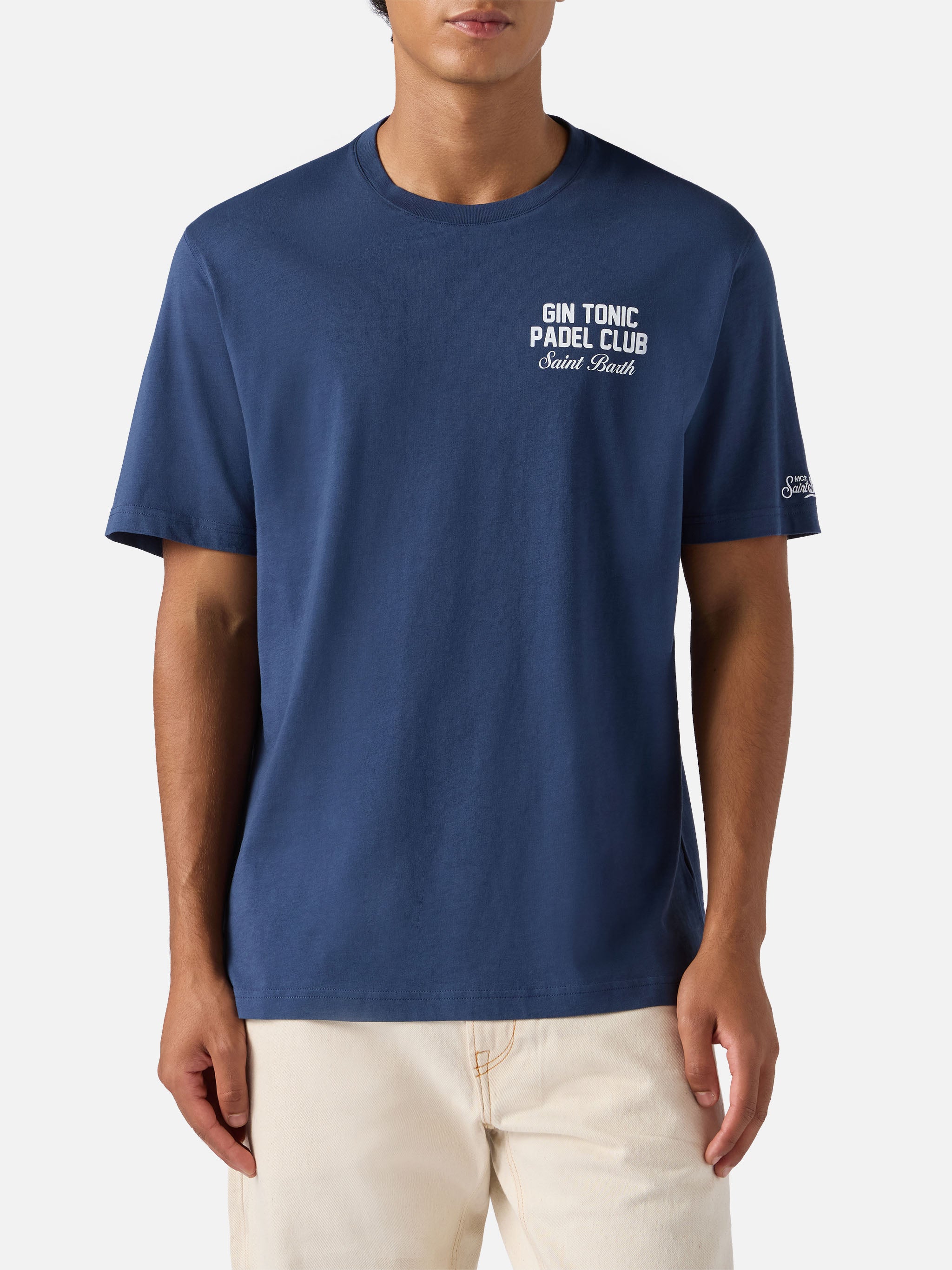 mc2-saint-barth-arnott-t-shirt-uomo-cotone-blu-navy-gin-tonic-padel-club image 4