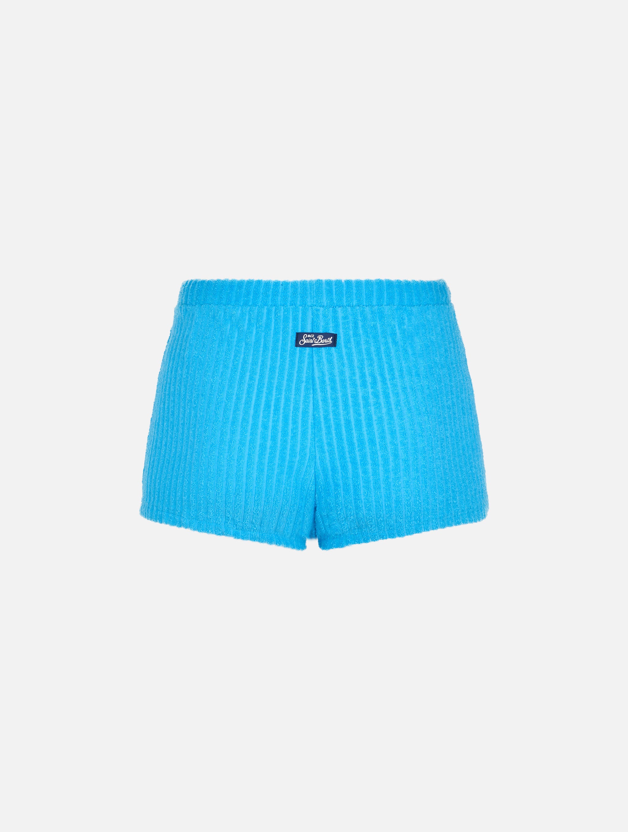 mc2-saint-barth-short-sherlin-donna-in-spugna-righe-turchese image 7