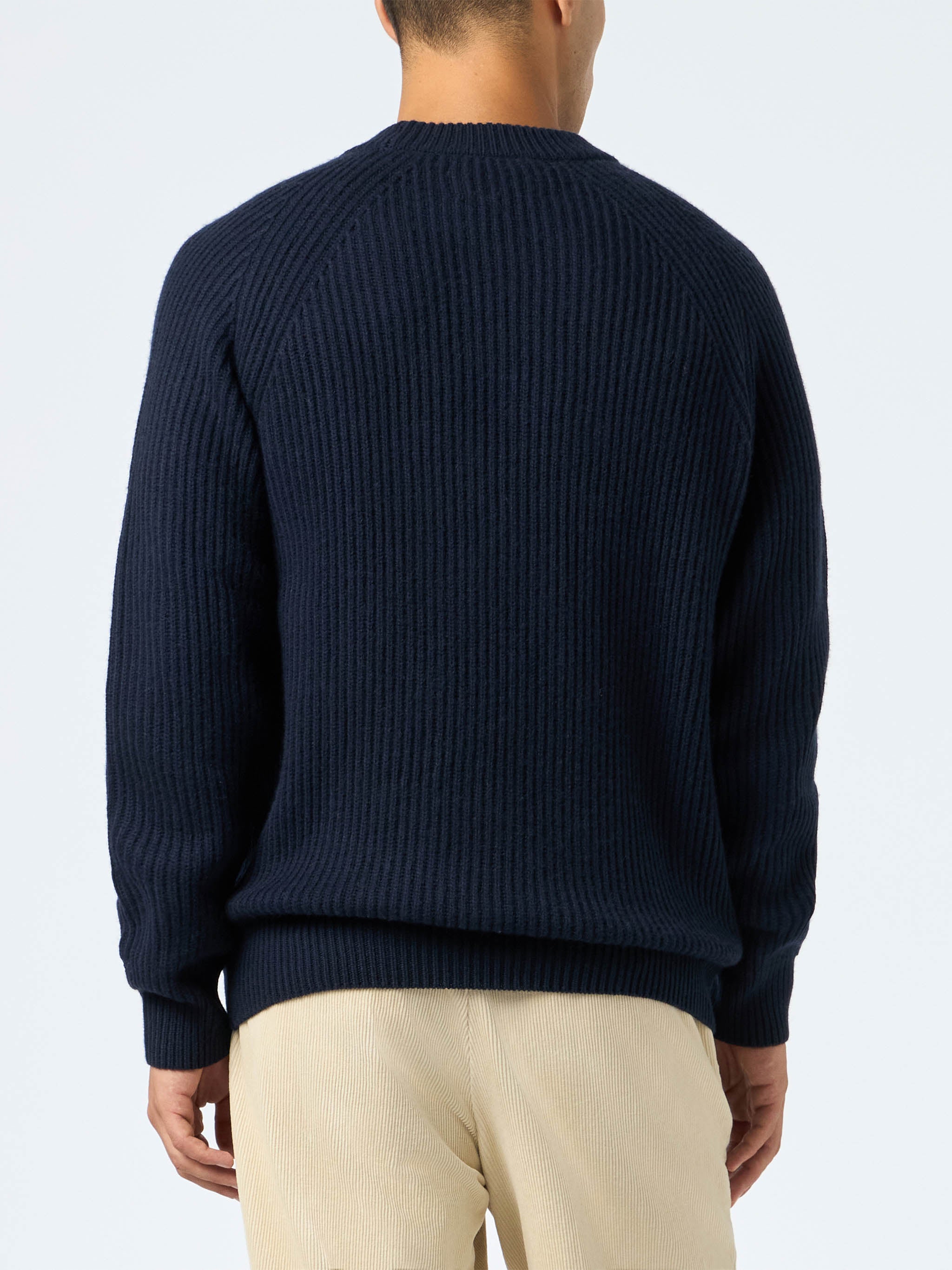 mc2-saint-barth-maglione-marine-a-coste-blu-navy-in-misto-cashmere-da-uomo image 2