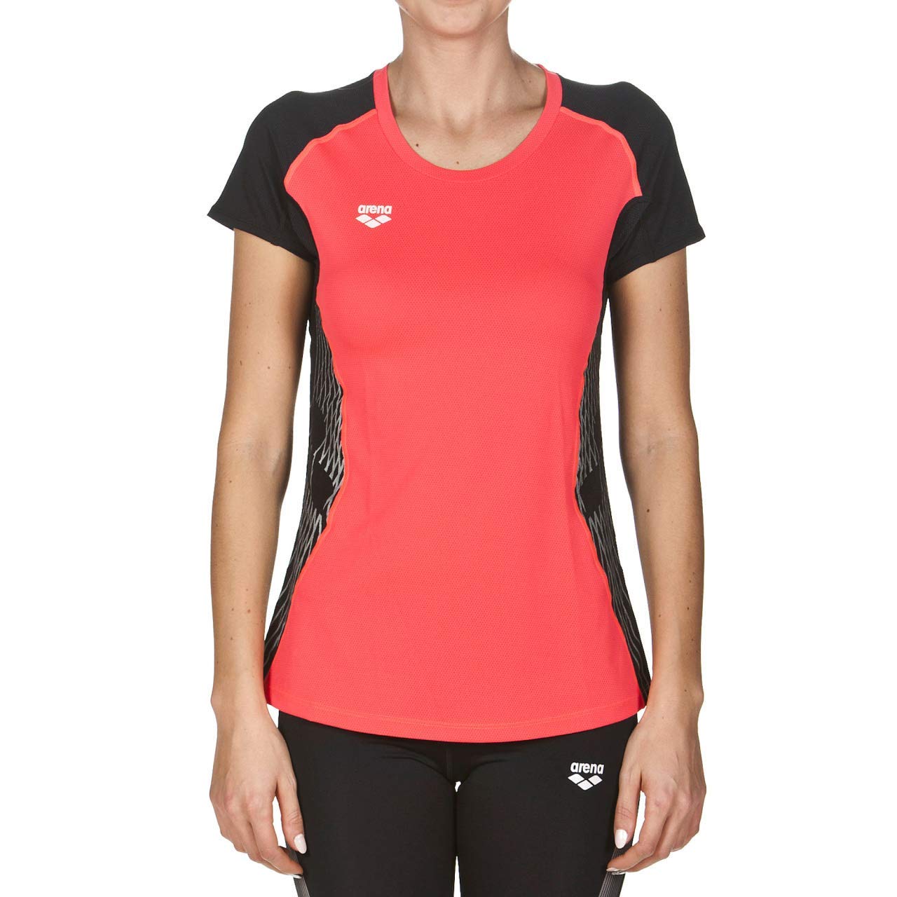 arena-w-run-s-s-panel-maglia-sportiva-donna-manica-corta image 4
