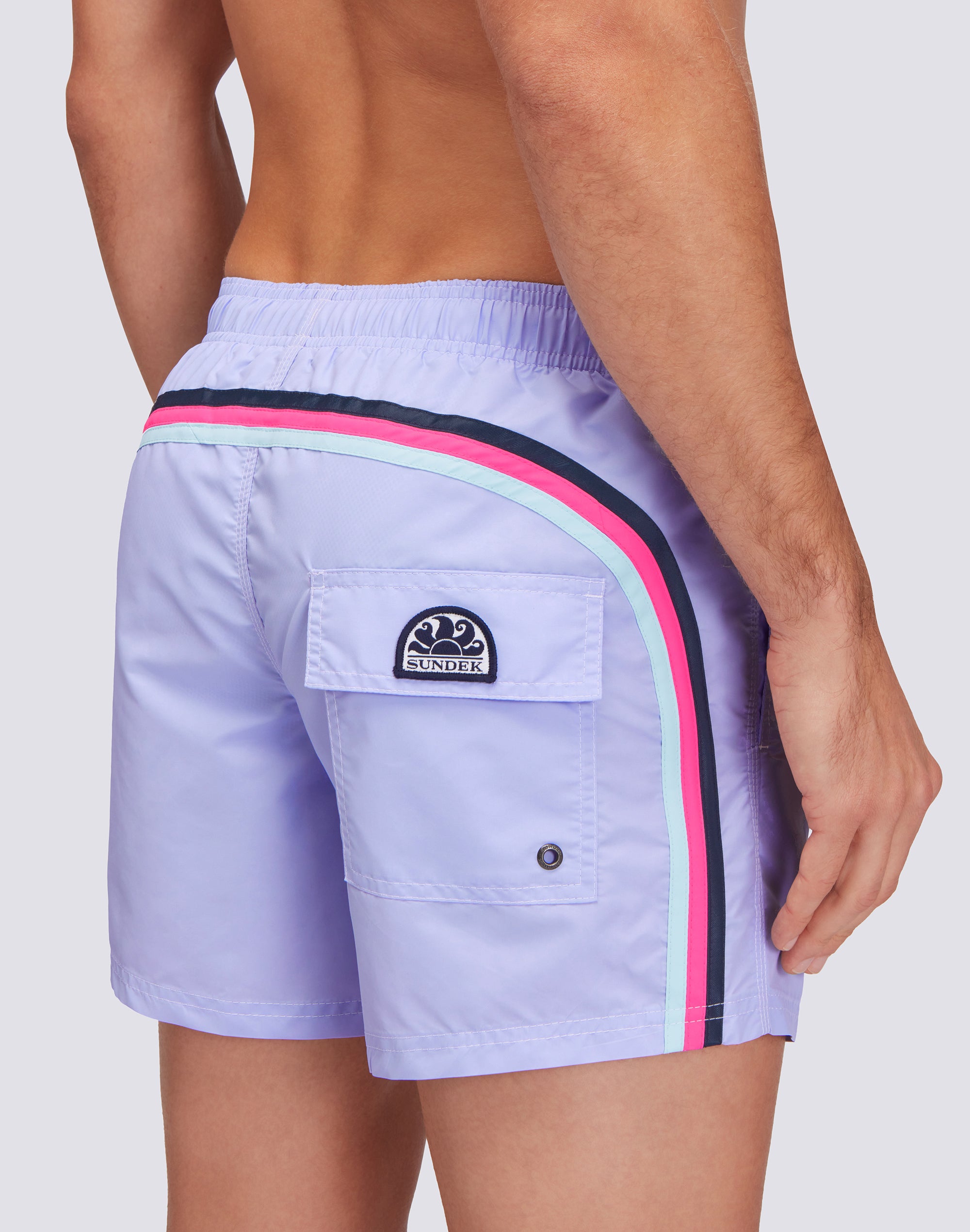 sundek-iconic-taffeta-costume-mare-uomo-corto-vita-elasticata image 3