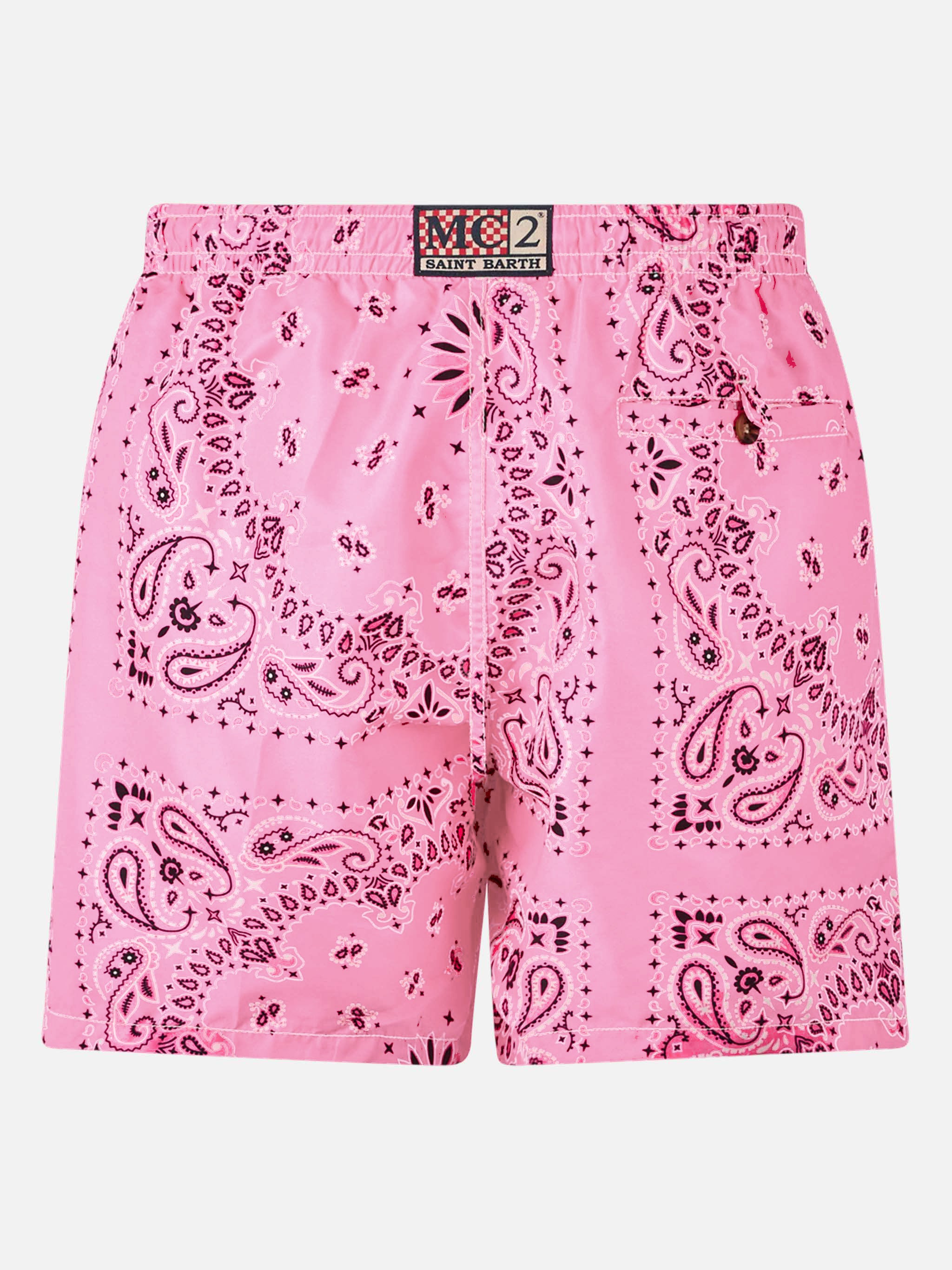 mc2-saint-barth-caprese-costume-mare-uomo-bandana-rosa image 2