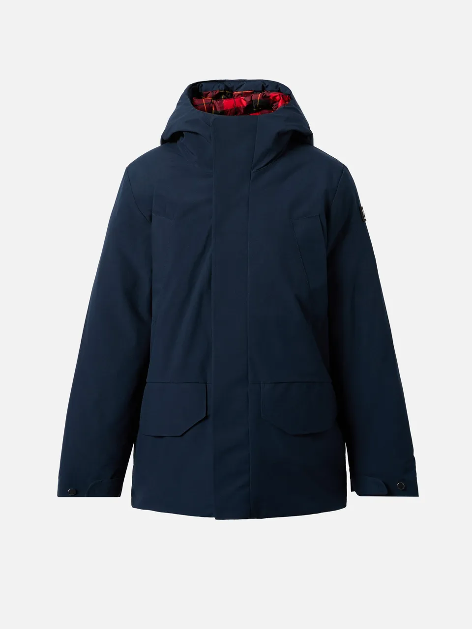 mc2-saint-barth-parka-voyager-jr-blu-navy-con-fodera-tartan-giacca-uomo-antivent image 1