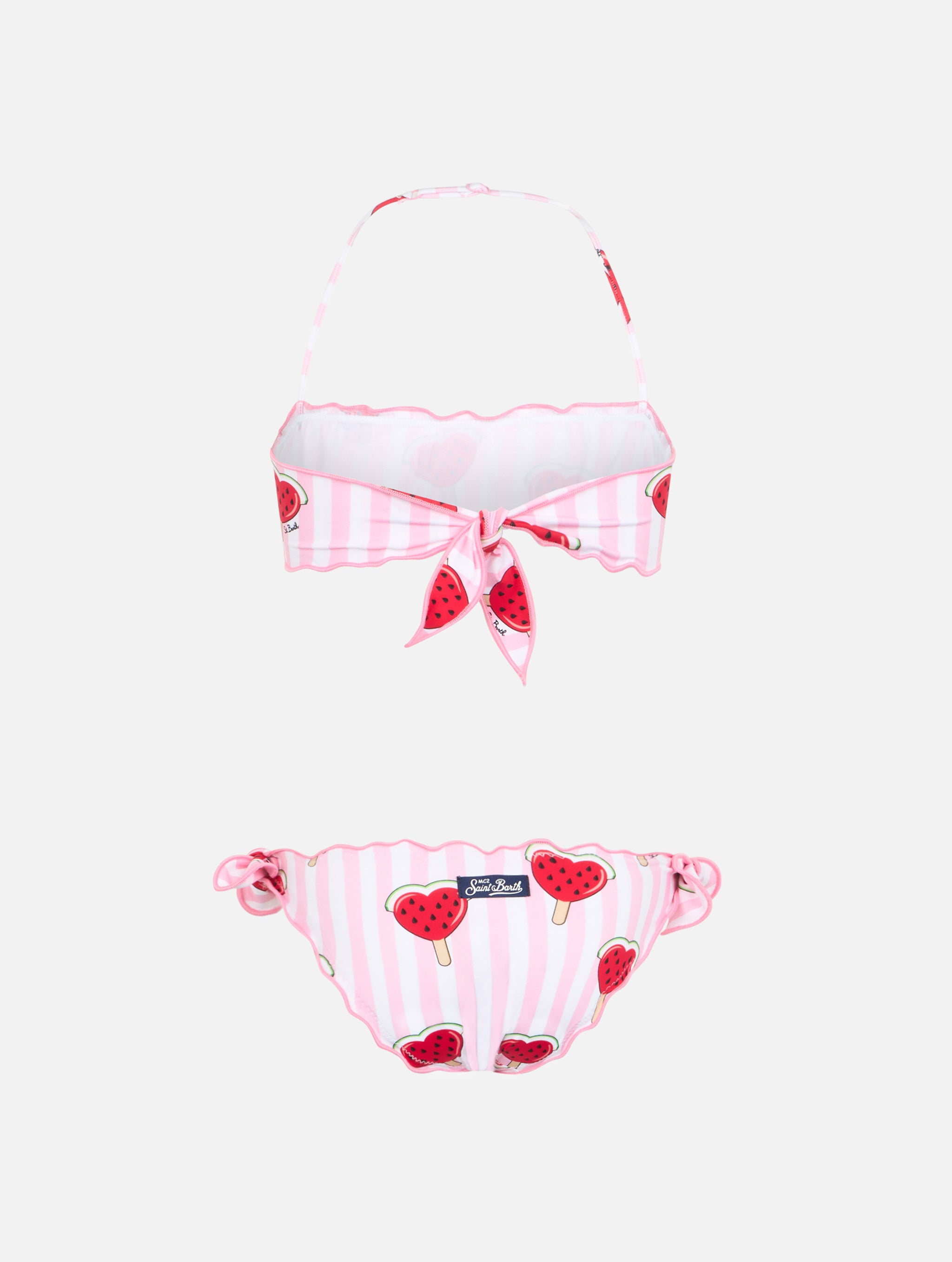 mc2-saint-barth-bikini-emy-classico-a-fascia-da-bambina-con-stampa-angurie-a-cuo image 2