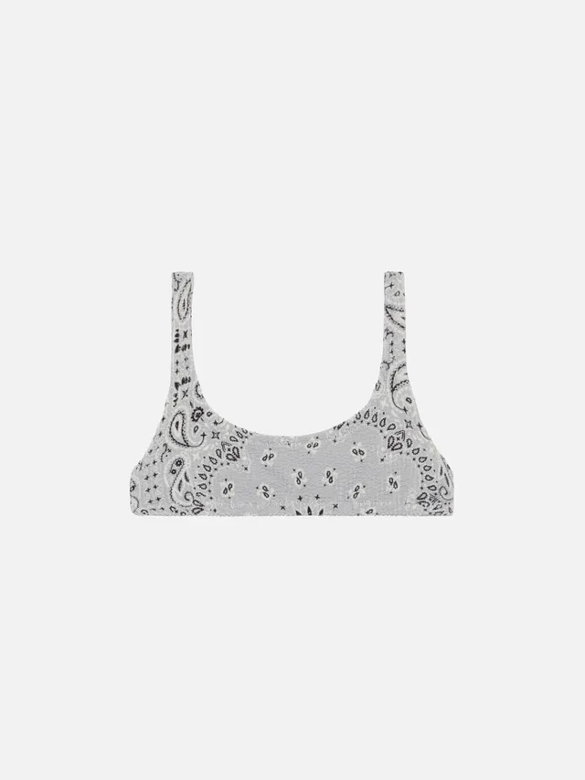 mc2-saint-barth-naima-top-bralette-crinkle-grigio-stampa-bandana-multisize image 1