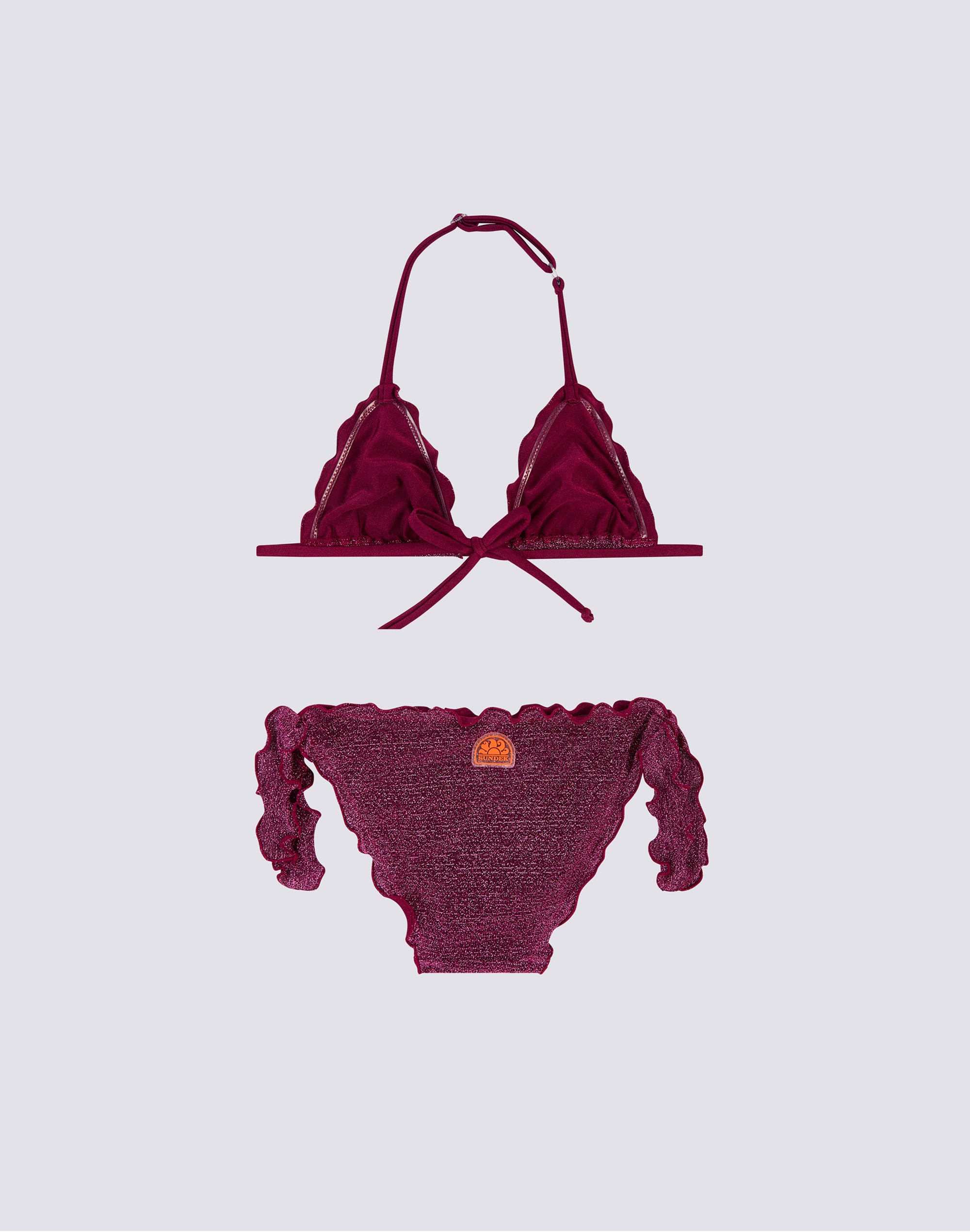 sundek-mini-magnolia-bikini-bimba-triangolo-lurex-con-fiocchi image 3