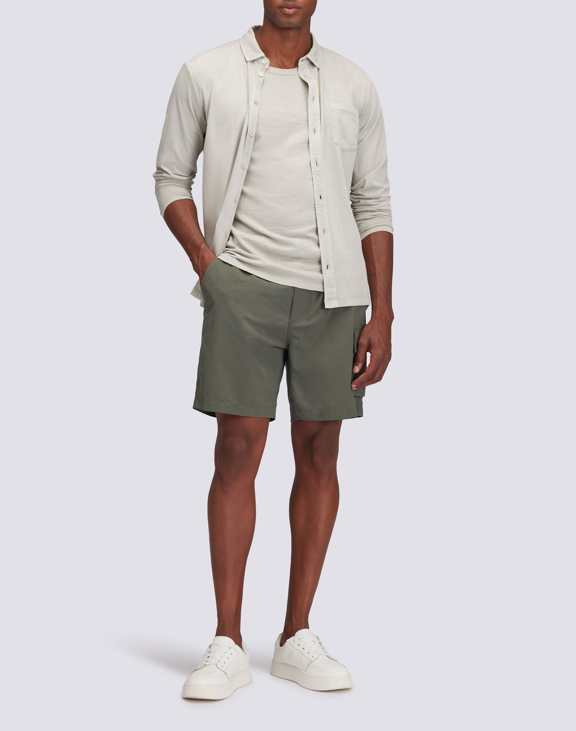 sundek-camicia-uomo-maniche-lunghe-in-cotone-jersey-tinto-capo image 4