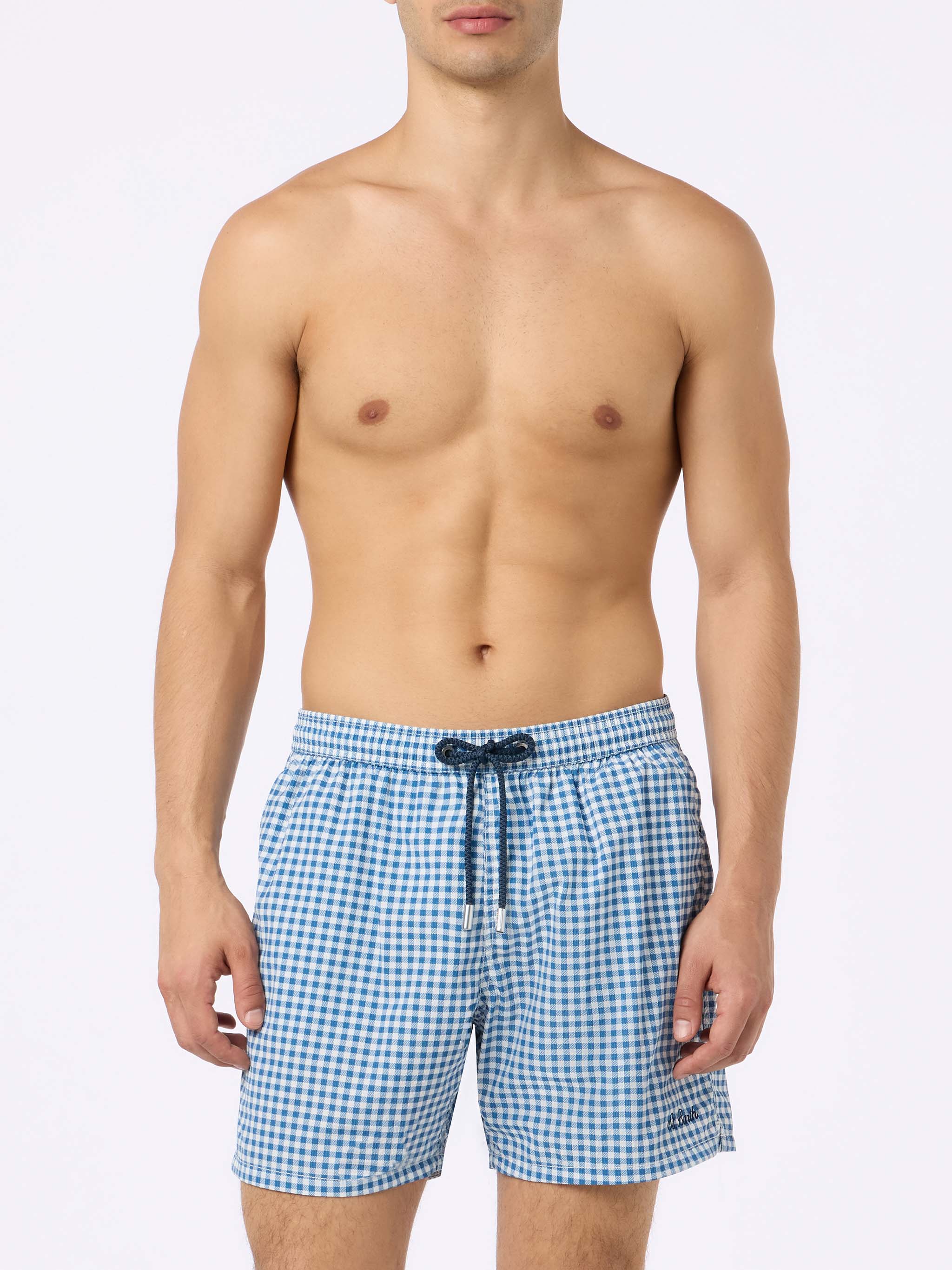 mc2-saint-barth-costume-uomo-patmos-seersucker-vichy-blu-media-lunghezza image 3