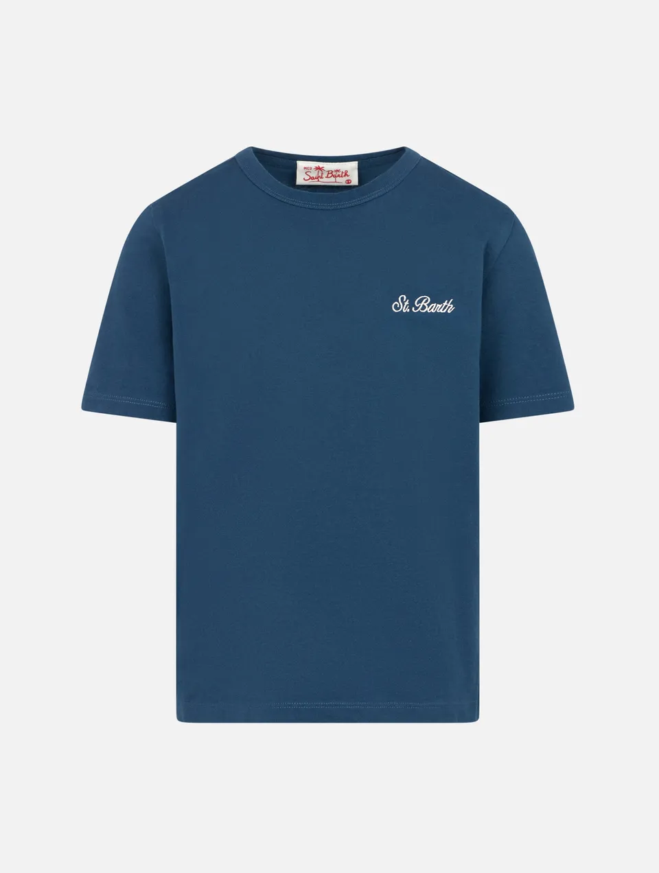 mc2-saint-barth-dover-jr-t-shirt-bambino-cotone-blu-navy-ricamo-st-barth image 1