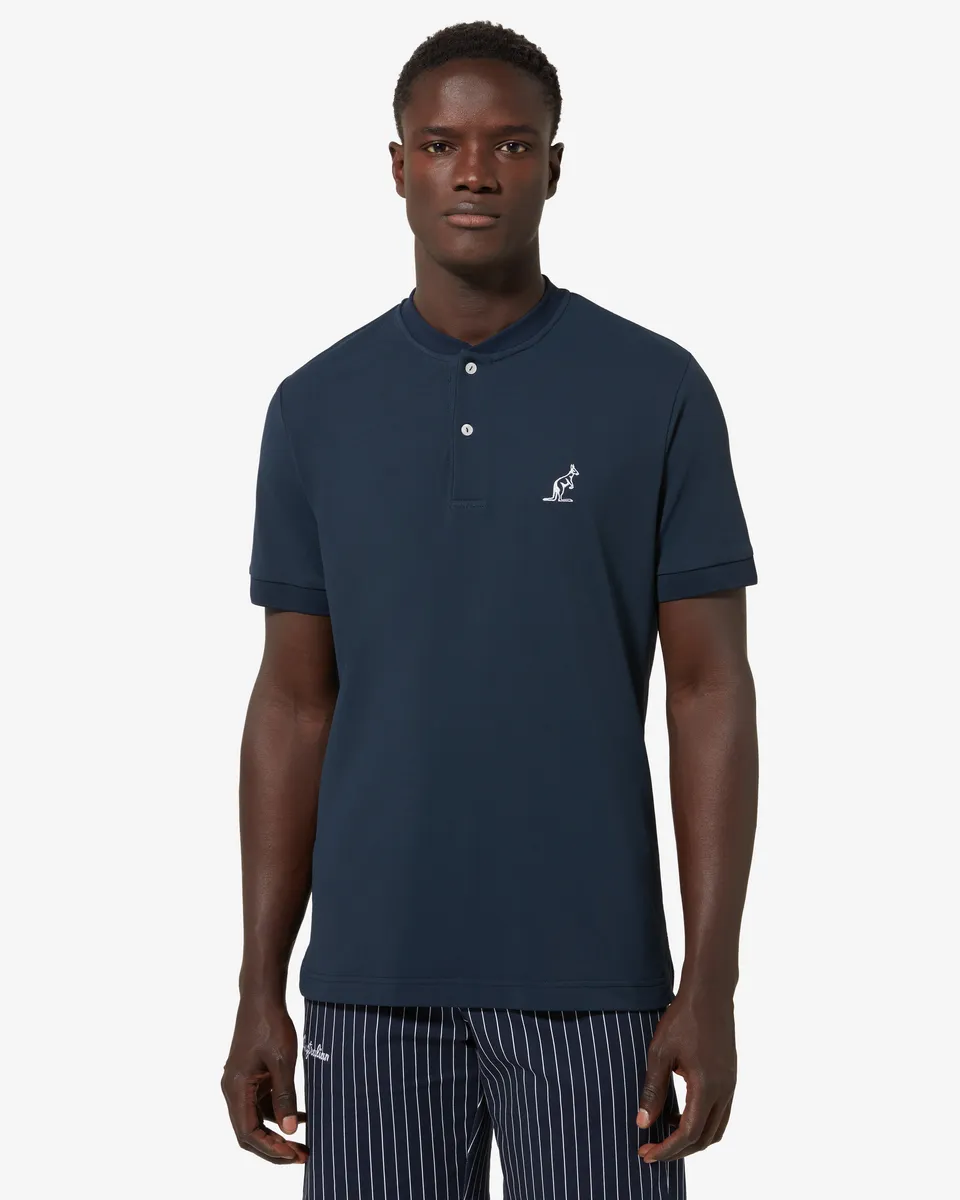 australian-style-polo-shirt-polo-in-piquet-tecnico-blu-navy-regular-fit image 1