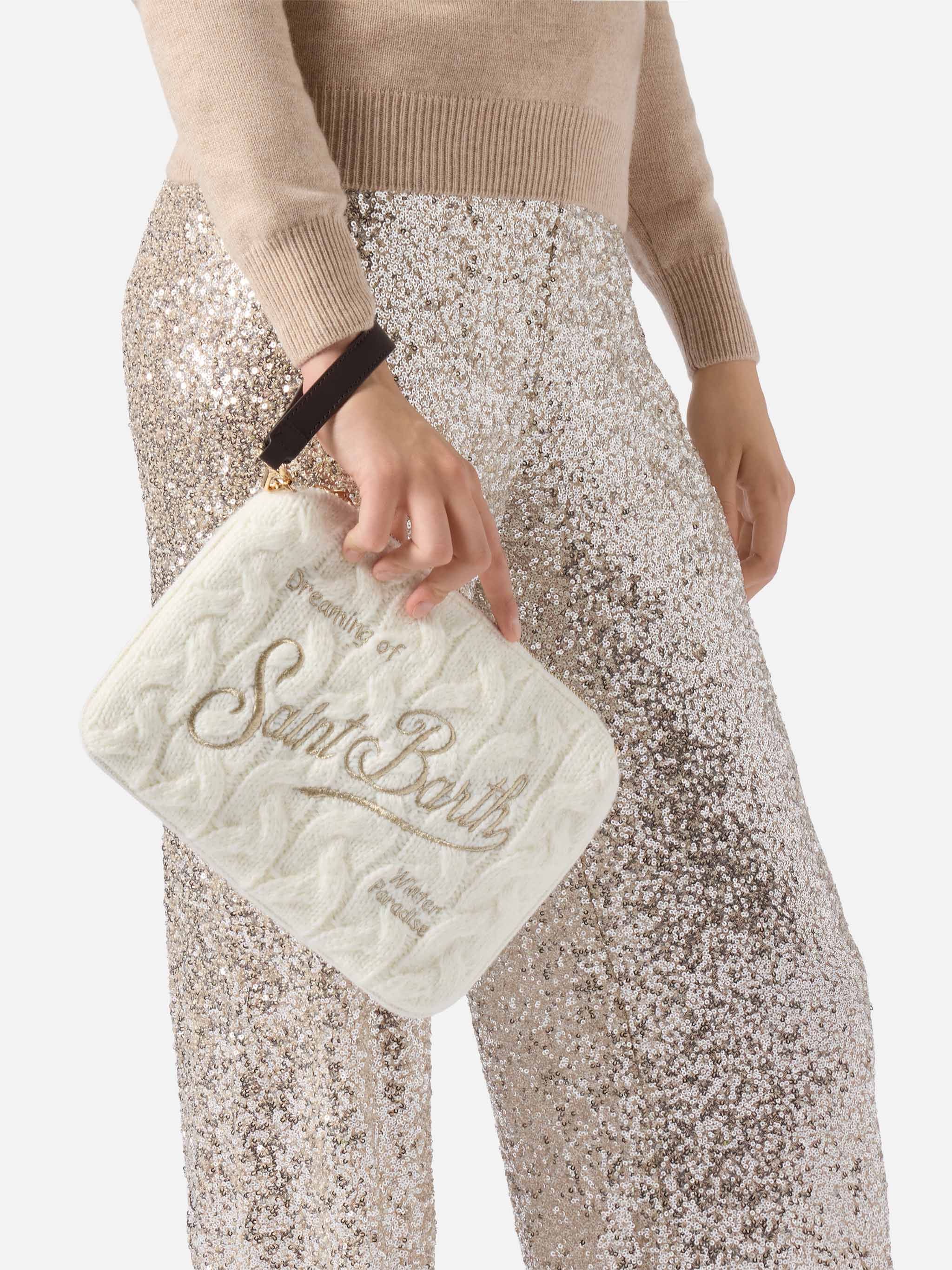 borsa-crossbody-parisienne-wool-braid-mc2-saint-barth-in-misto-lana-bianca image 2