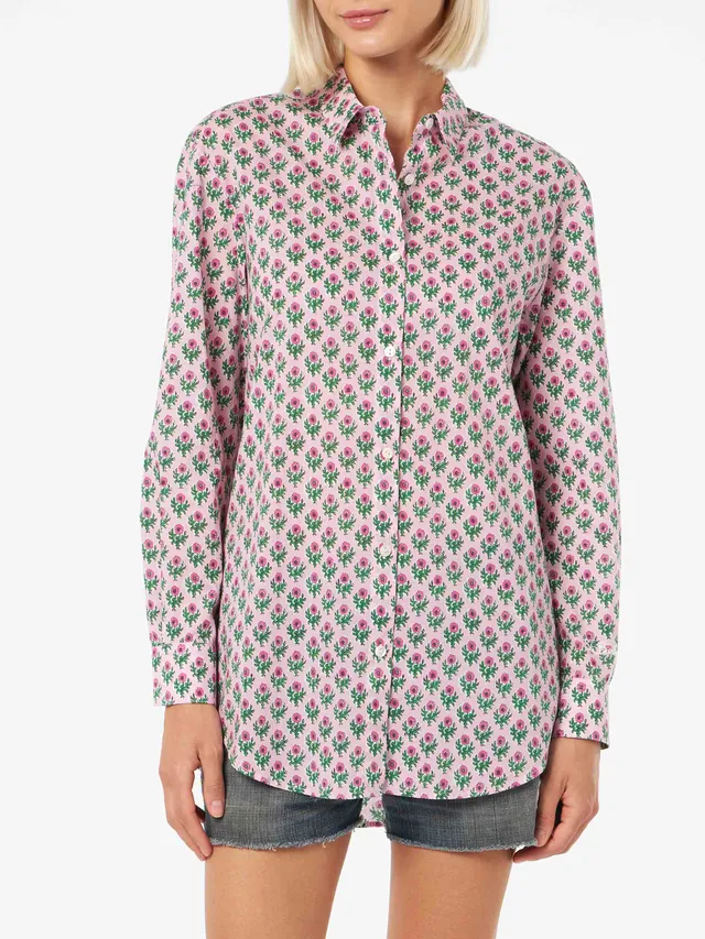 mc2-saint-barth-camicia-brigitte-donna-in-cotone-fantasia-floreale-ampia image 1
