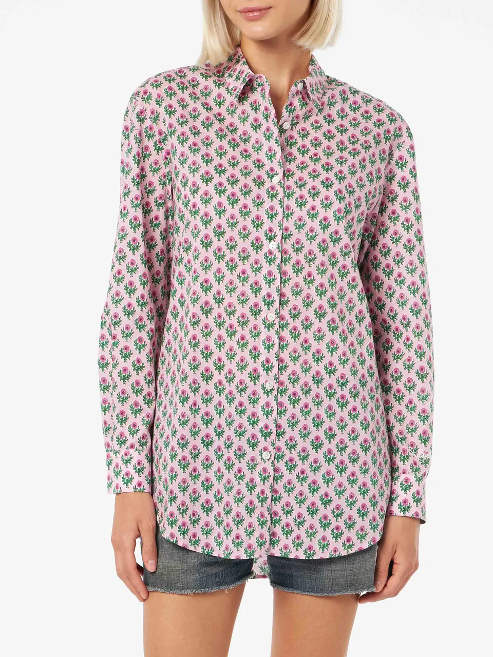 mc2-saint-barth-camicia-brigitte-donna-in-cotone-fantasia-floreale-ampia image 1