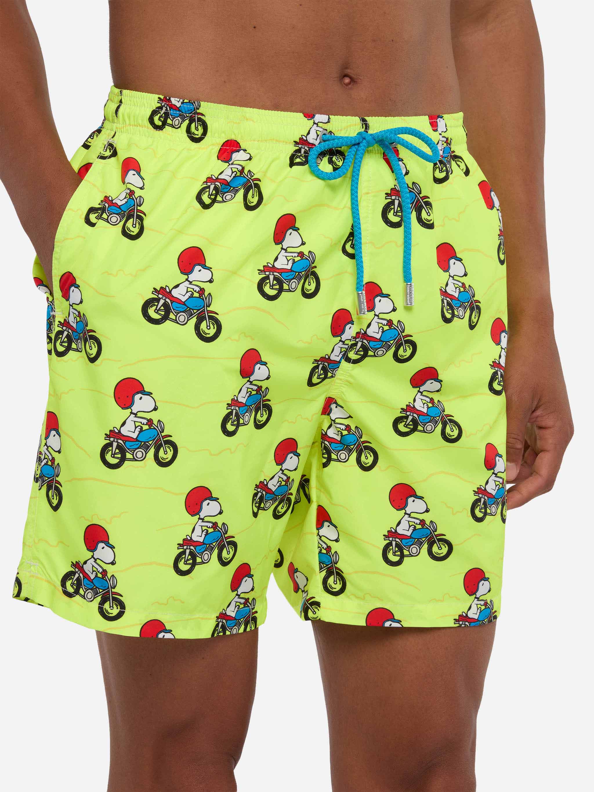 mc2-saint-barth-lighting-costume-mare-uomo-snoopy-rider-giallo-special-edition-p image 4