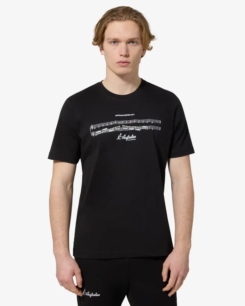 australian-symphony-t-shirt-cotone-nera image 1