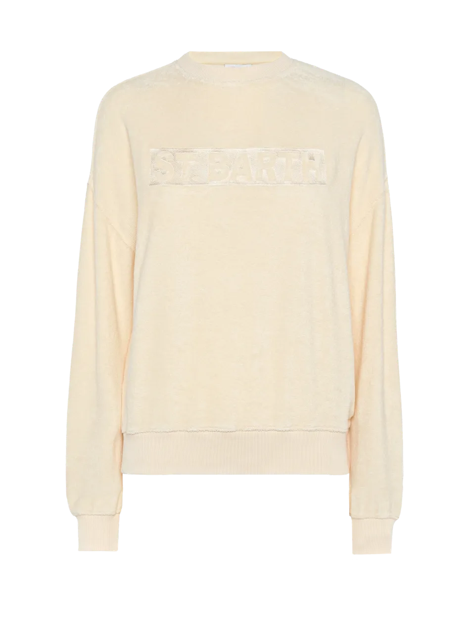 mc2-saint-barth-stardust-felpa-in-spugna-di-cotone-beige image 1