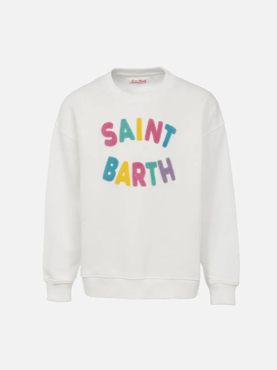 mc2-saint-barth-felpa-da-bambina-briony-con-patch-saint-barth-in-spugna-multicol image 1