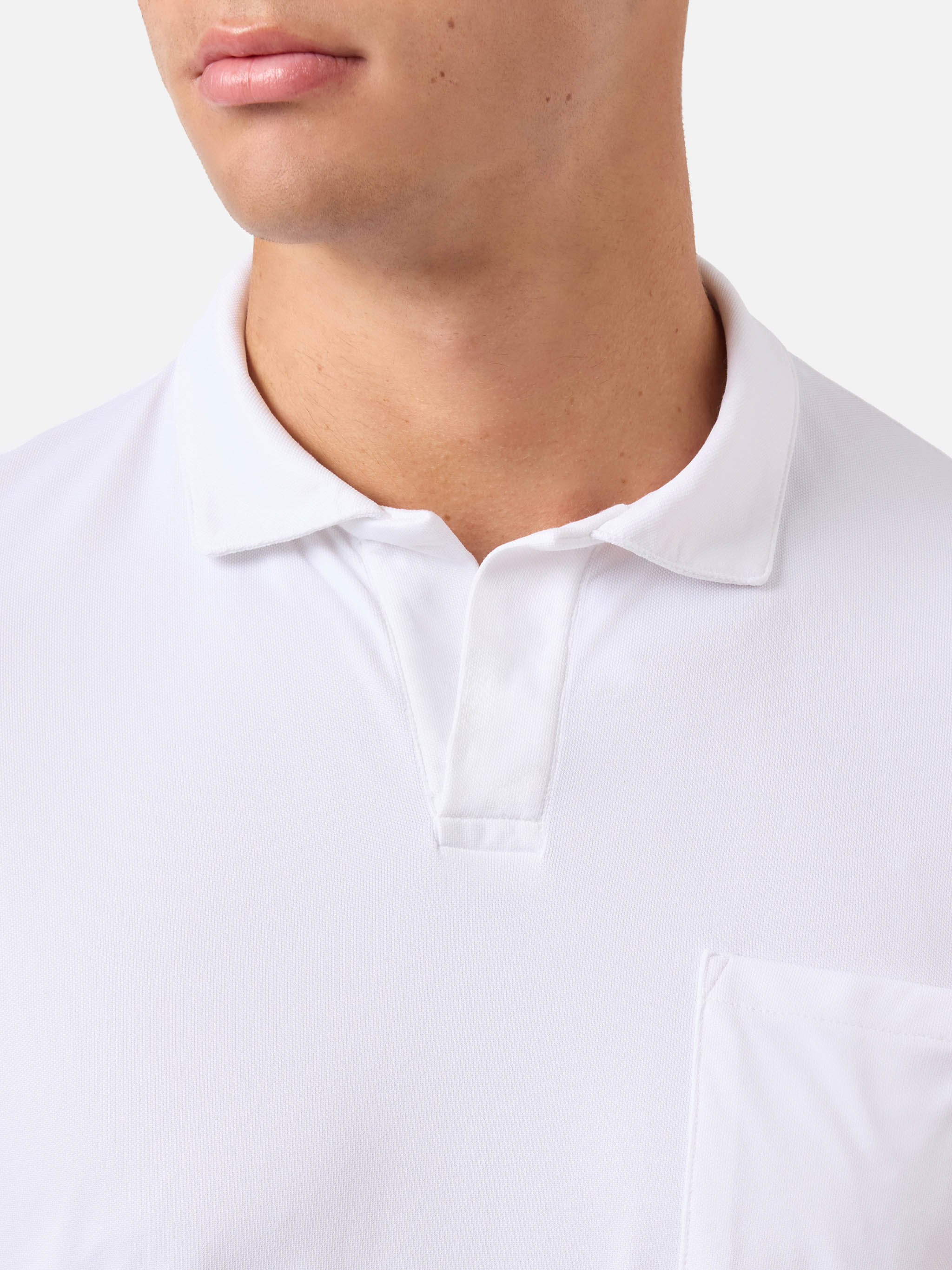 mc2-saint-barth-camber-polo-in-piqu-tecnico-elasticizzato-panna-tinta-unita-vest image 2
