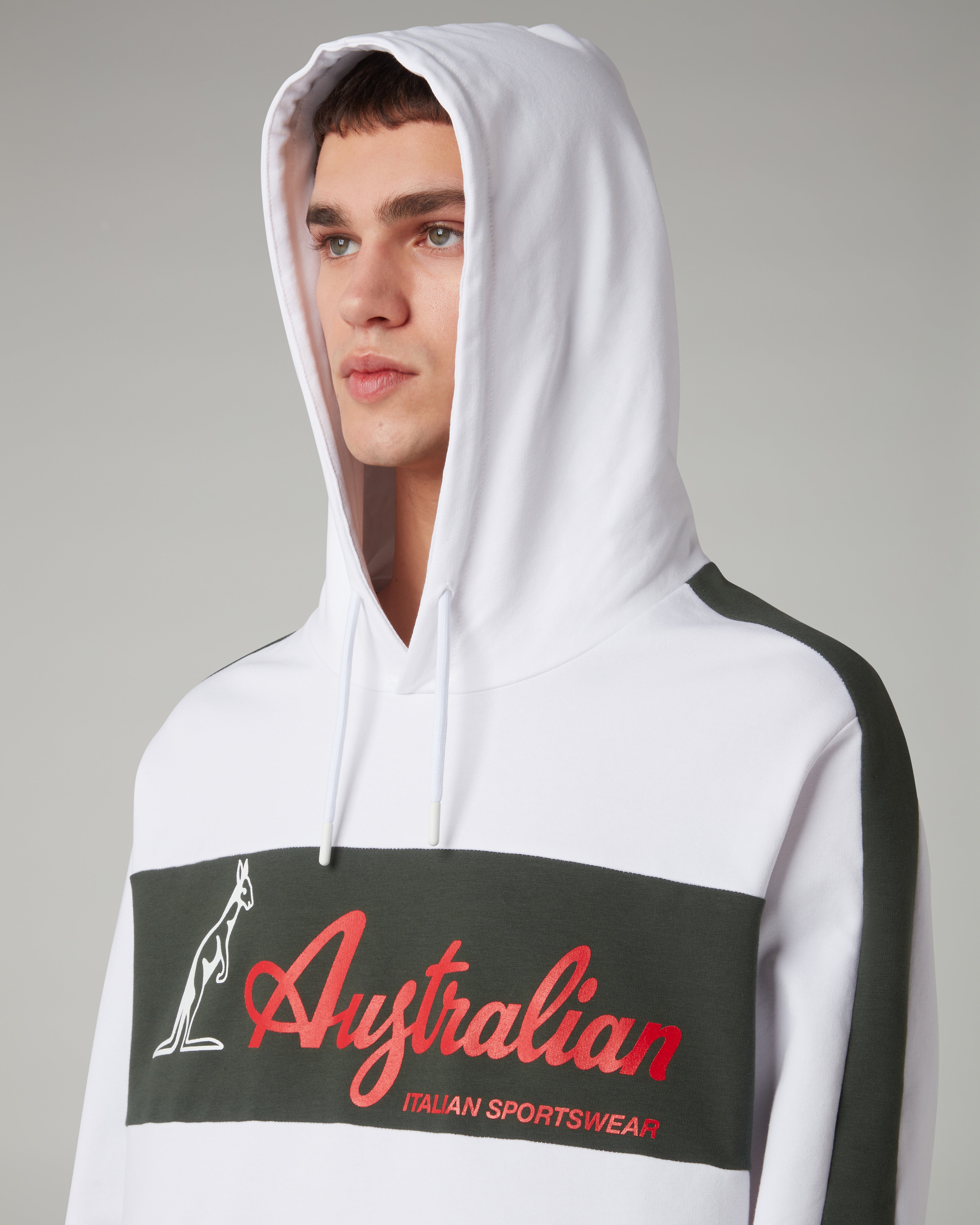 australian-elio-hoodie-felpa-cappuccio-bianca image 4
