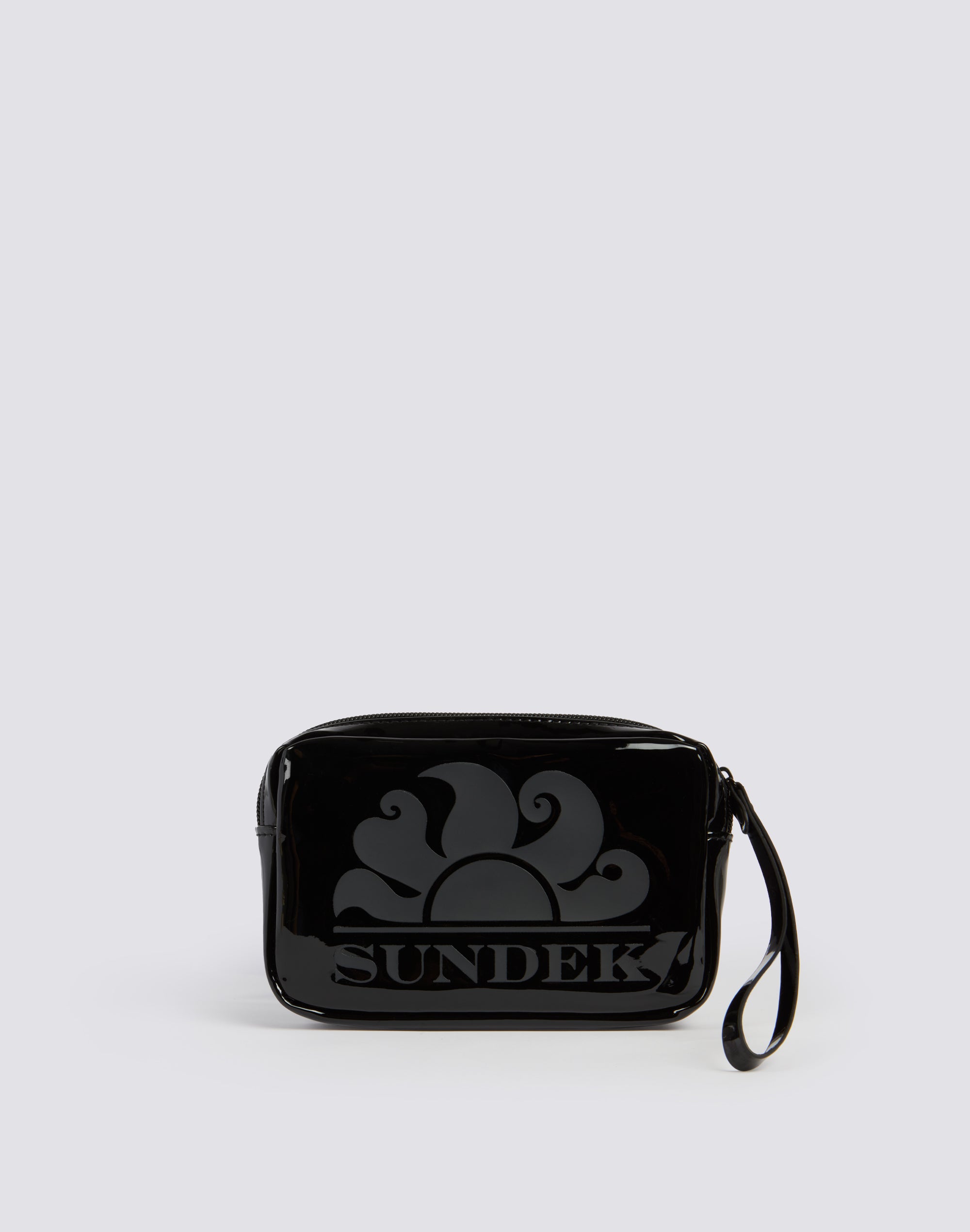 sundek-boston-pochette-shiny-da-donna-con-zip-e-asola-passamano image 1