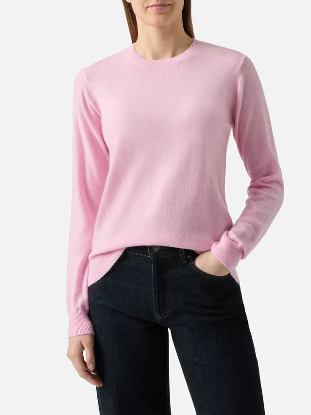 mc2-saint-barth-sorbonne-maglione-donna-100-cashmere-rosa image 1