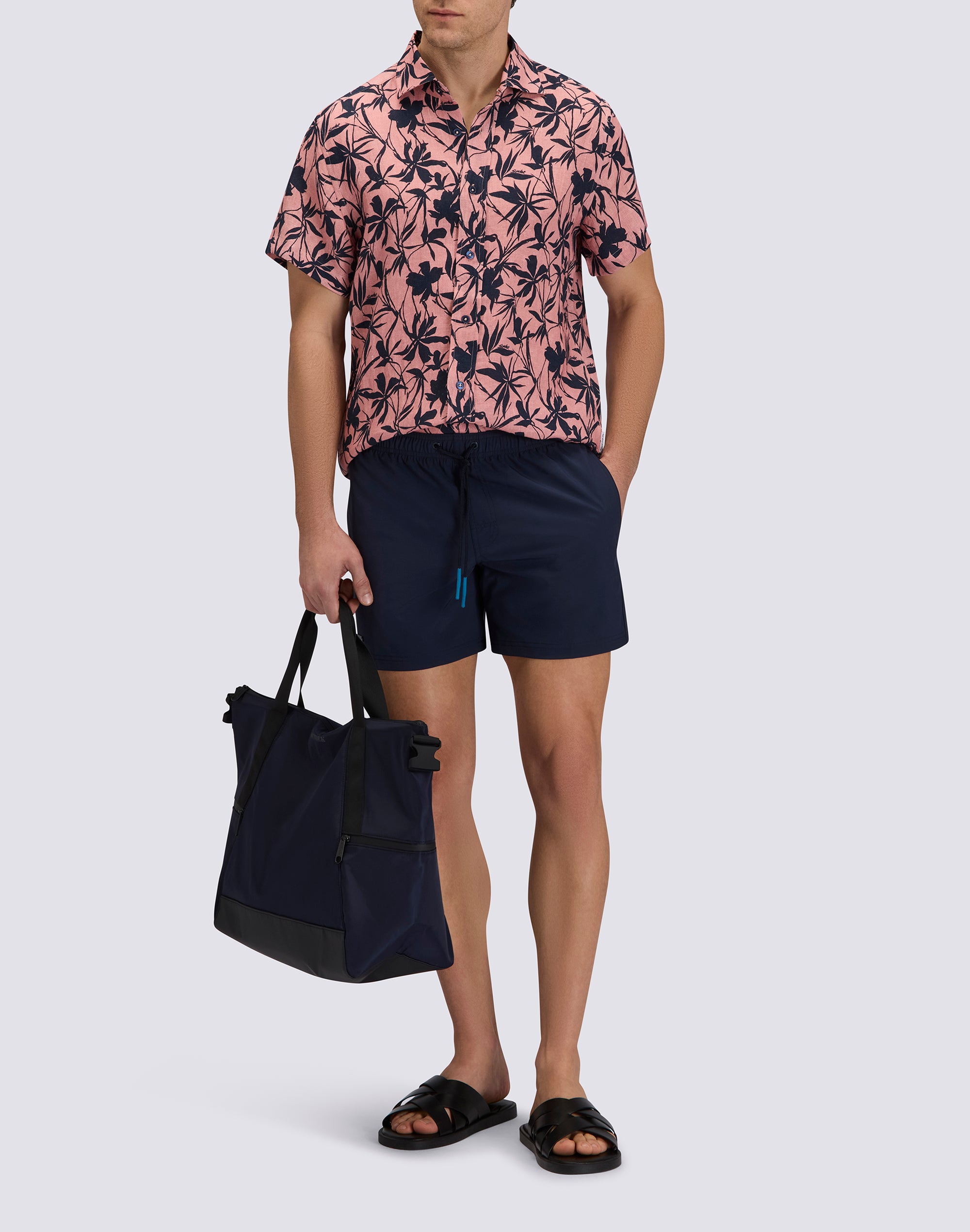 sundek-camicia-uomo-in-lino-a-mezze-maniche-stampata-regular image 3