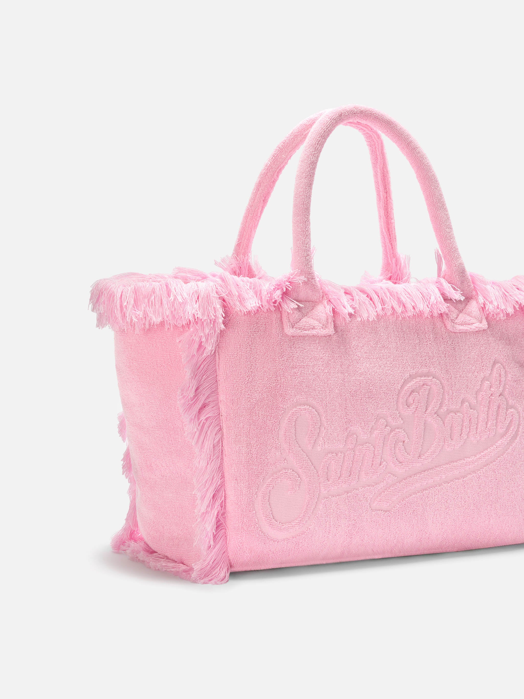 mc2-saint-barth-vanity-borsa-shopper-spugna-rosa-tinta-unita image 3