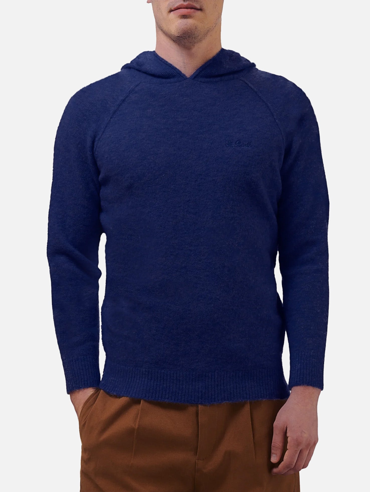 mc2-saint-barth-maglia-piccadilly-uomo-in-alpaca-stretch-blu-navy-con-cappuccio image 1