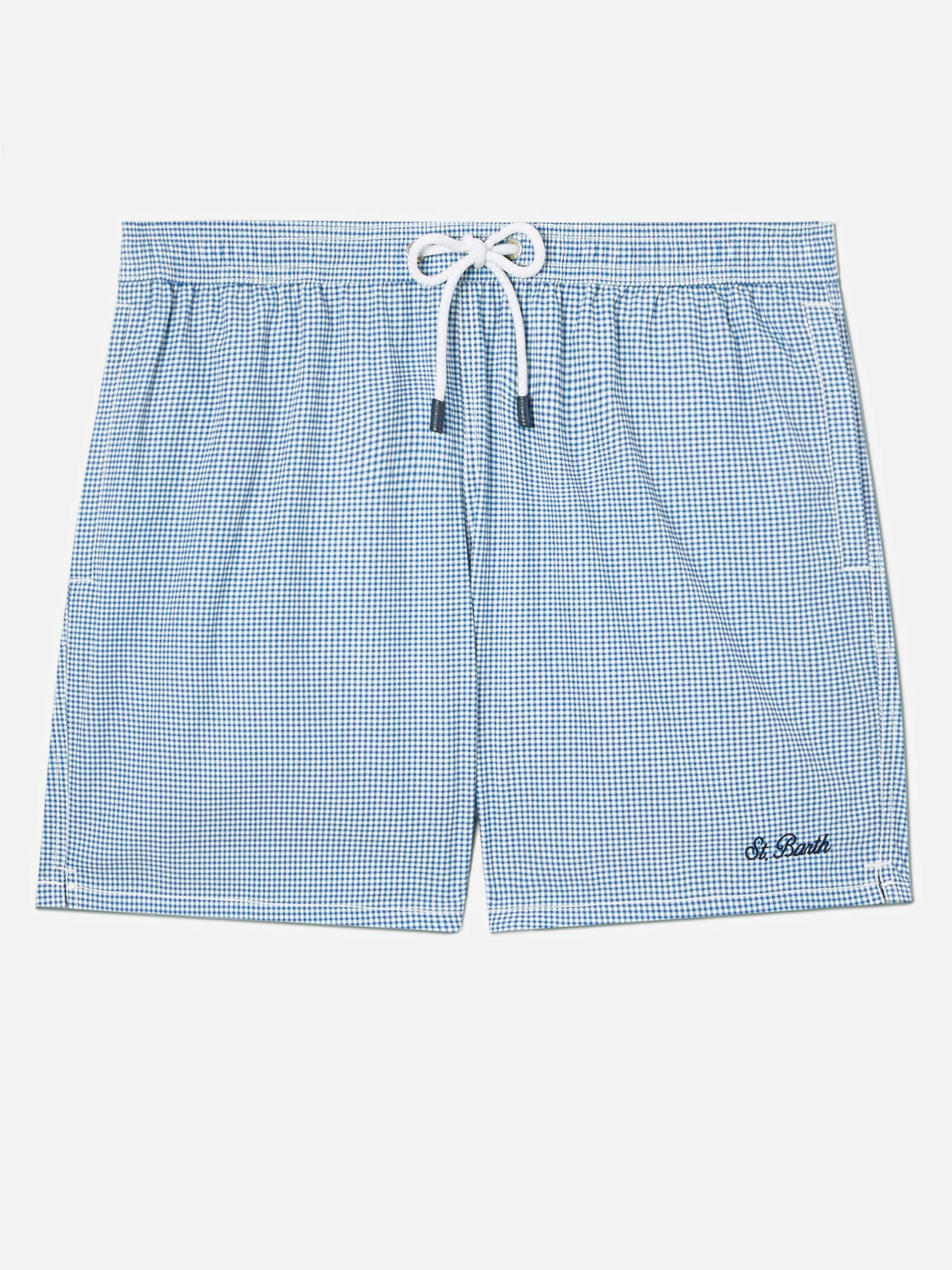 mc2-saint-barth-costume-mare-patmos-seersucker-vichy-blu-e-bianco-uomo image 1