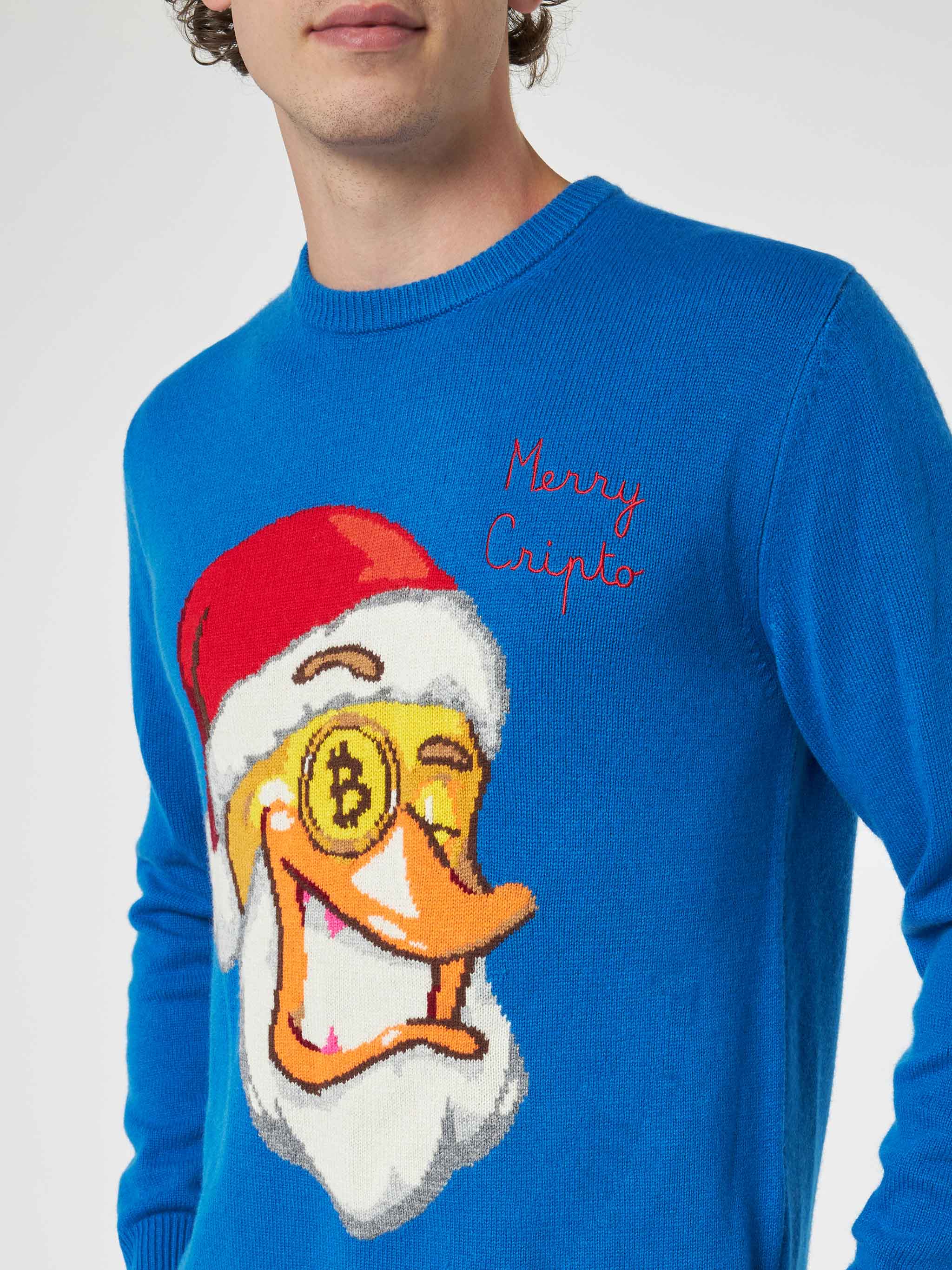 mc2-saint-barth-maglione-heron-uomo-girocollo-bluette-crypto-ducky-special-editi image 2