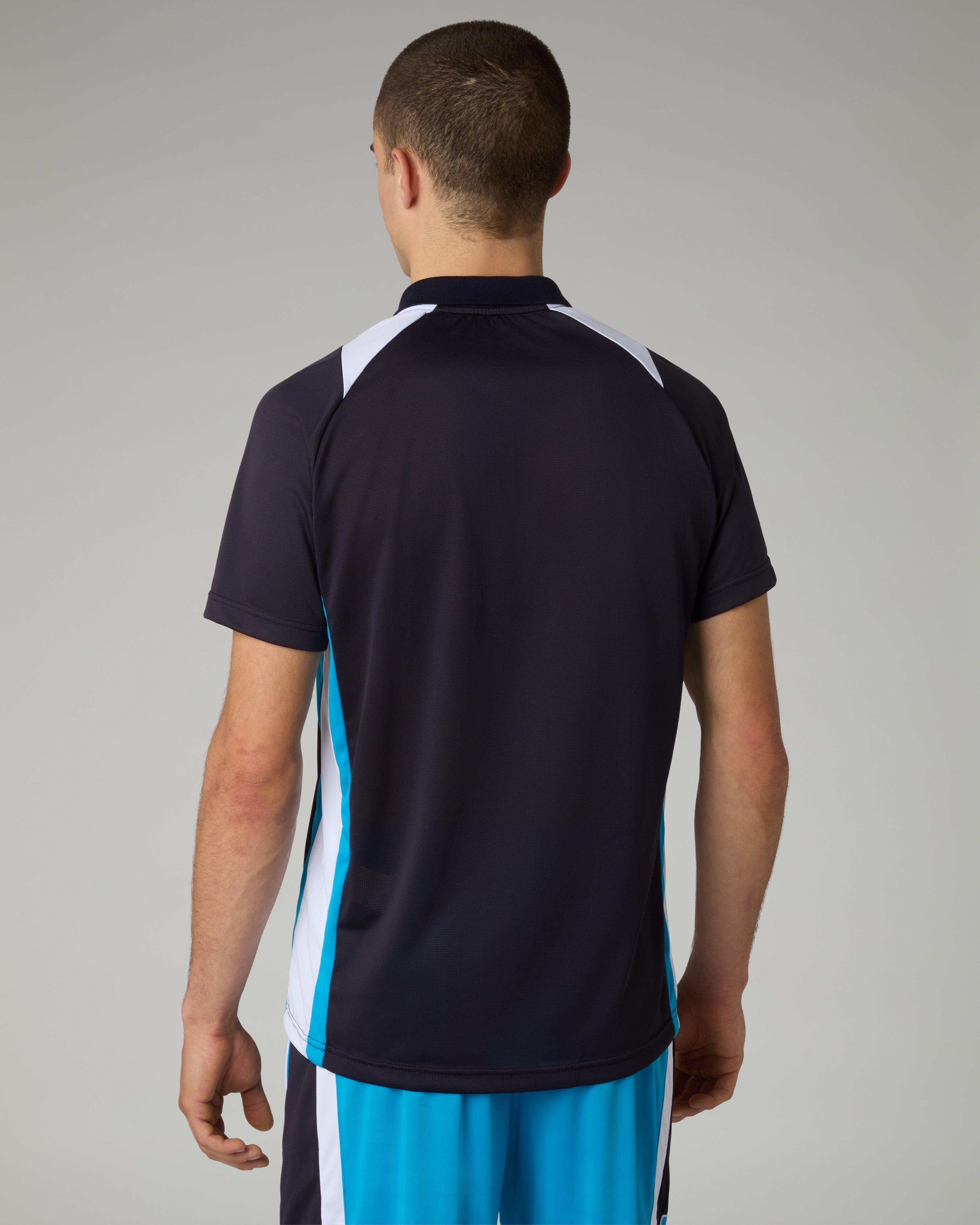 australian-league-polo-shirt-uomo-blu-navy-polo-tecnica-traspirante image 3