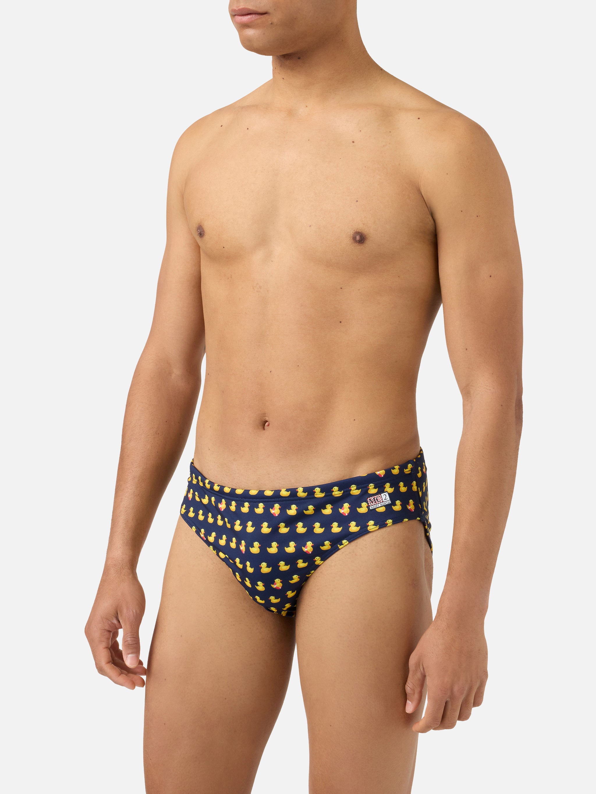 mc2-saint-barth-cayo-slip-mare-uomo-blu-navy-stampa-paperelle-capsule-pap-figlio image 3