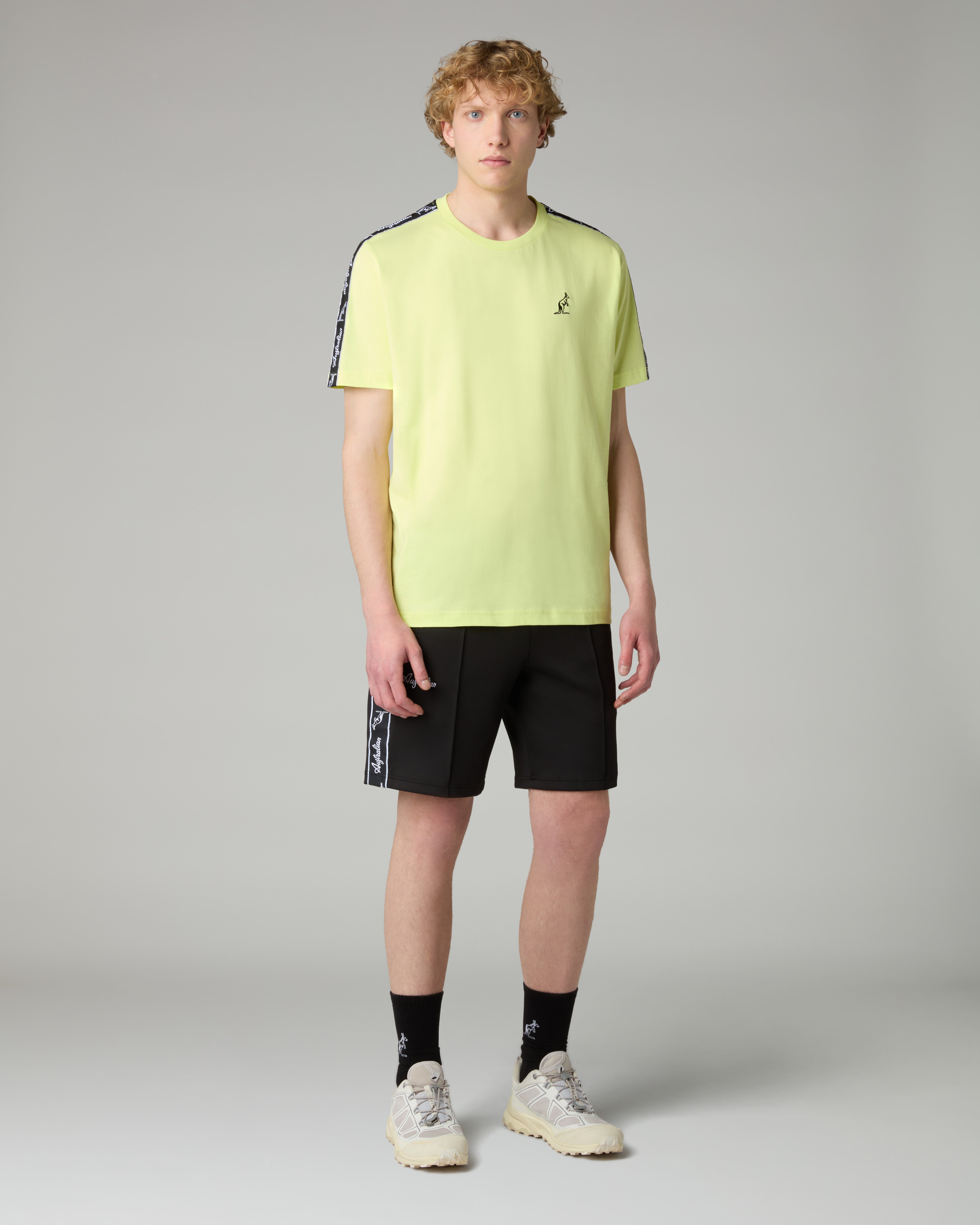 australian-tape-t-shirt-sportswear-lime-con-banda image 2