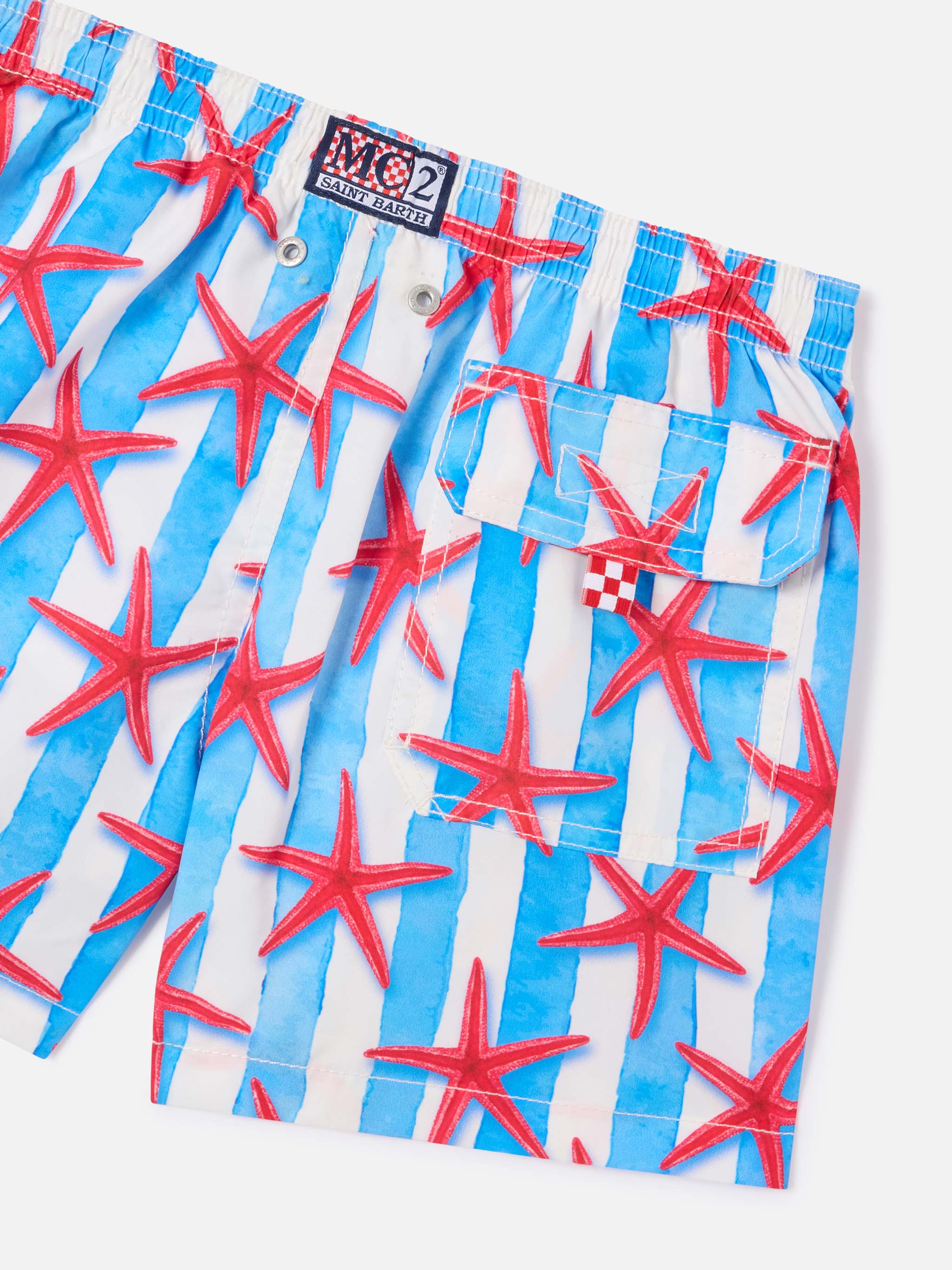 mc2-saint-barth-jean-costume-da-bagno-bambino-stelle-marine-bianco-azzurro image 3