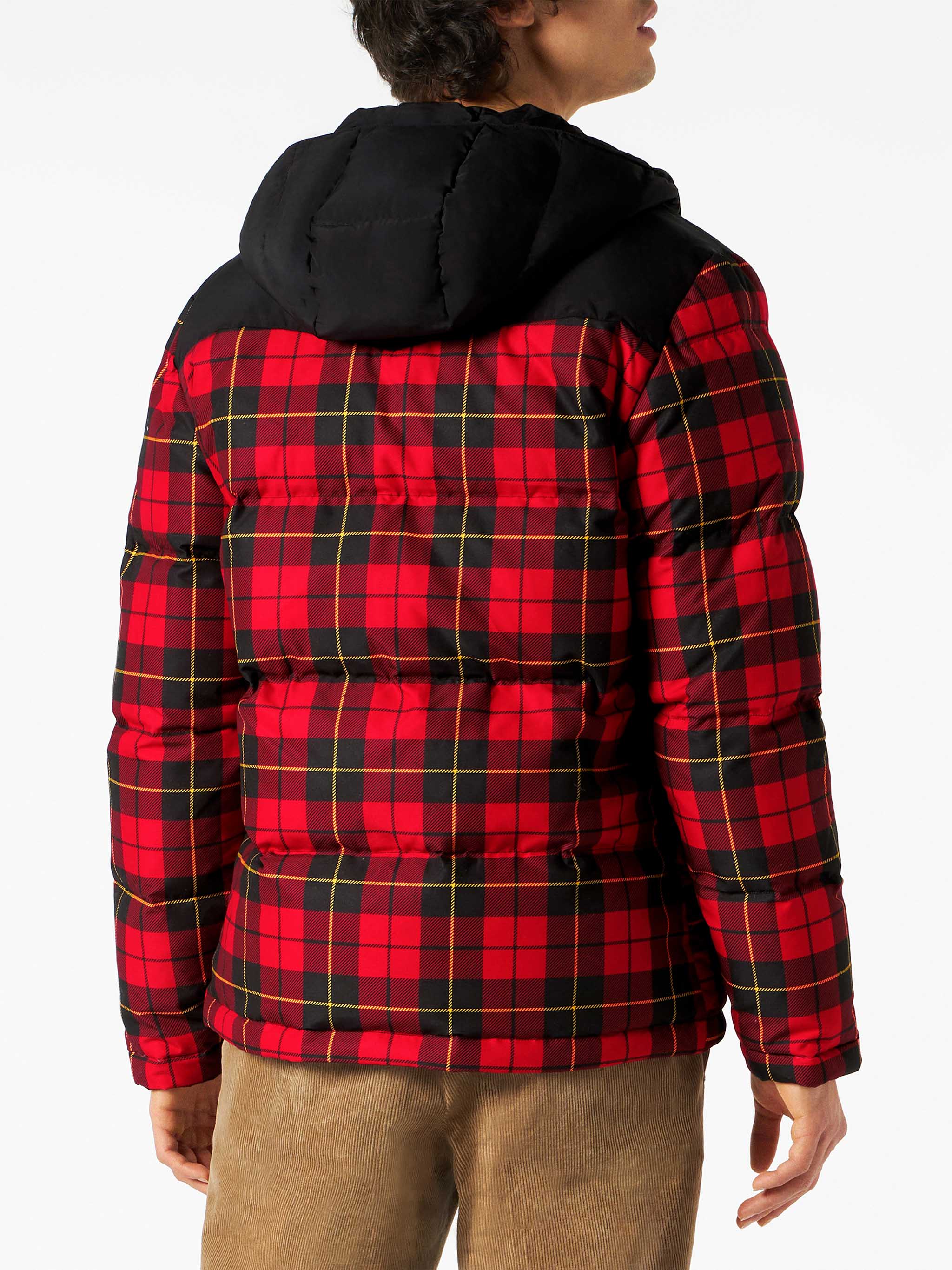 mc2-saint-barth-baxter-tex-piumino-uomo-stampa-tartan-rosso image 3