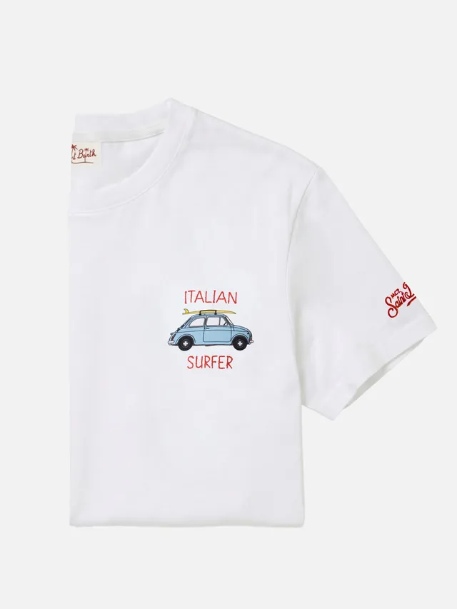 mc2-saint-barth-t-shirt-fiat-500-special-edition-uomo-in-puro-cotone-bianco image 1