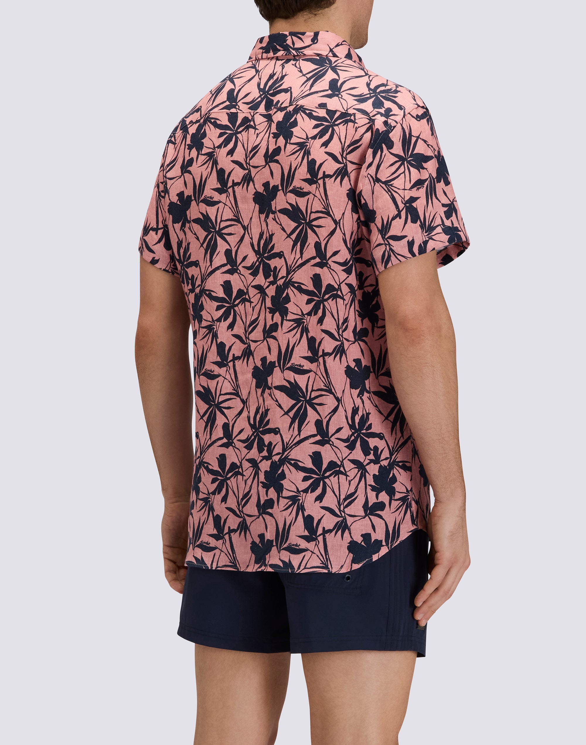 sundek-camicia-uomo-in-lino-a-mezze-maniche-stampata-regular image 2